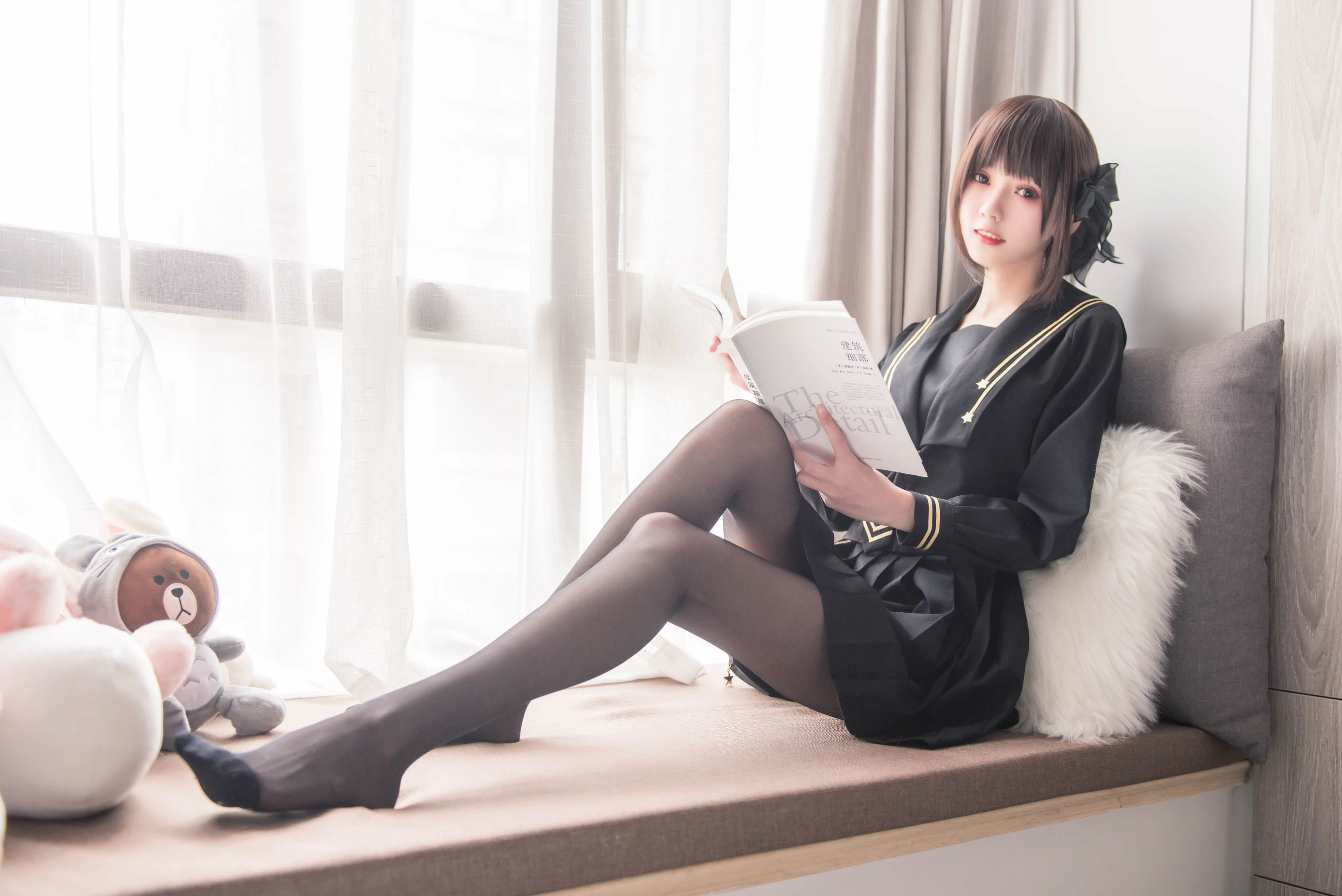 [護士]周雅婷周雅婷私藏大圖寫真：自然光甜美格調展現美胸寫真合集 - 1