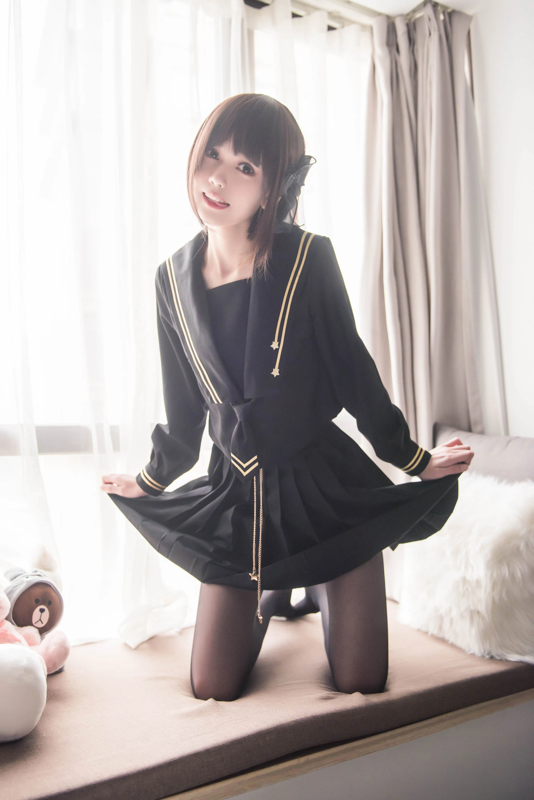 [護士]周雅婷周雅婷私藏大圖寫真：自然光甜美格調展現美胸寫真合集 - 11