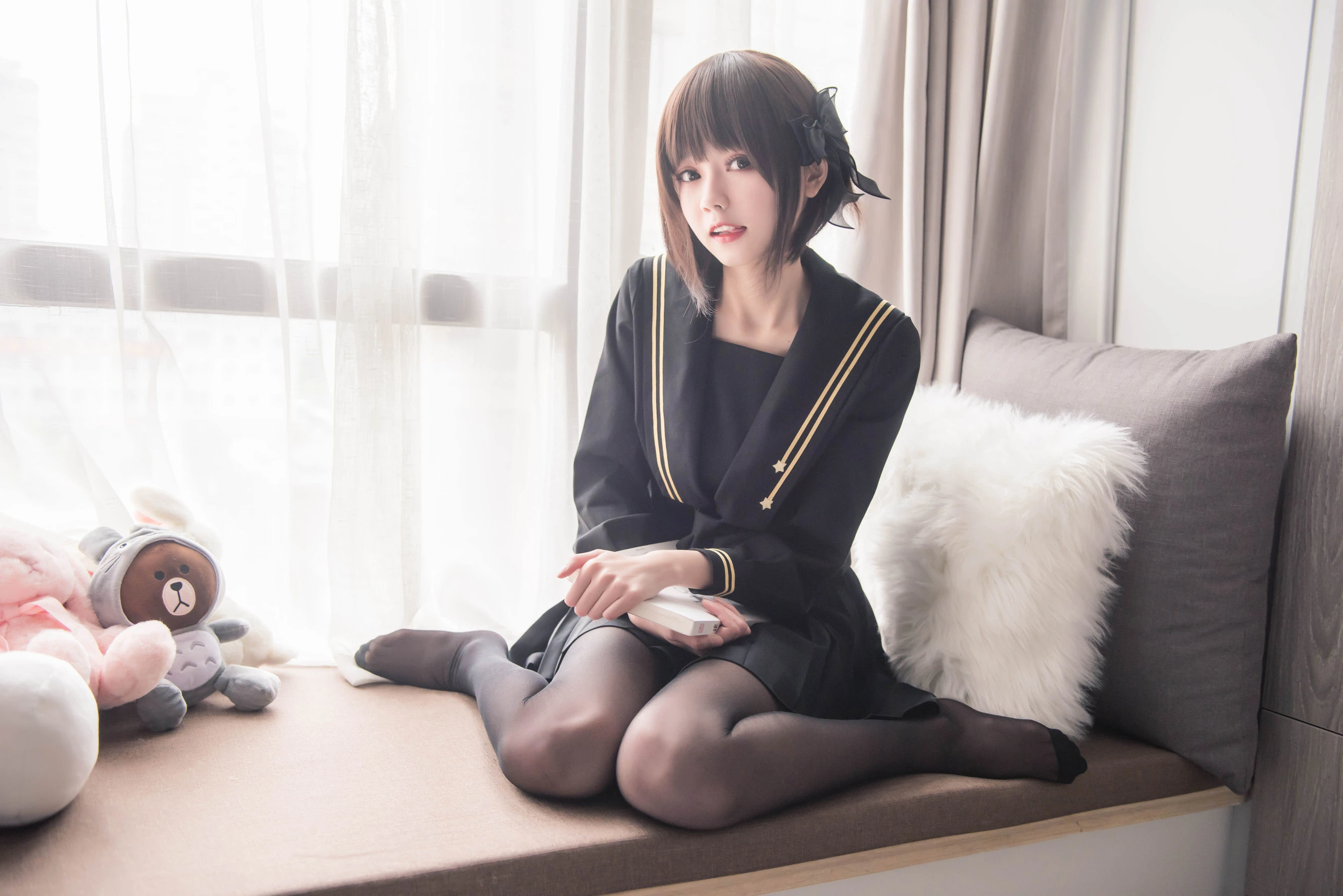 [護士]周雅婷周雅婷私藏大圖寫真：自然光甜美格調展現美胸寫真合集 - 13
