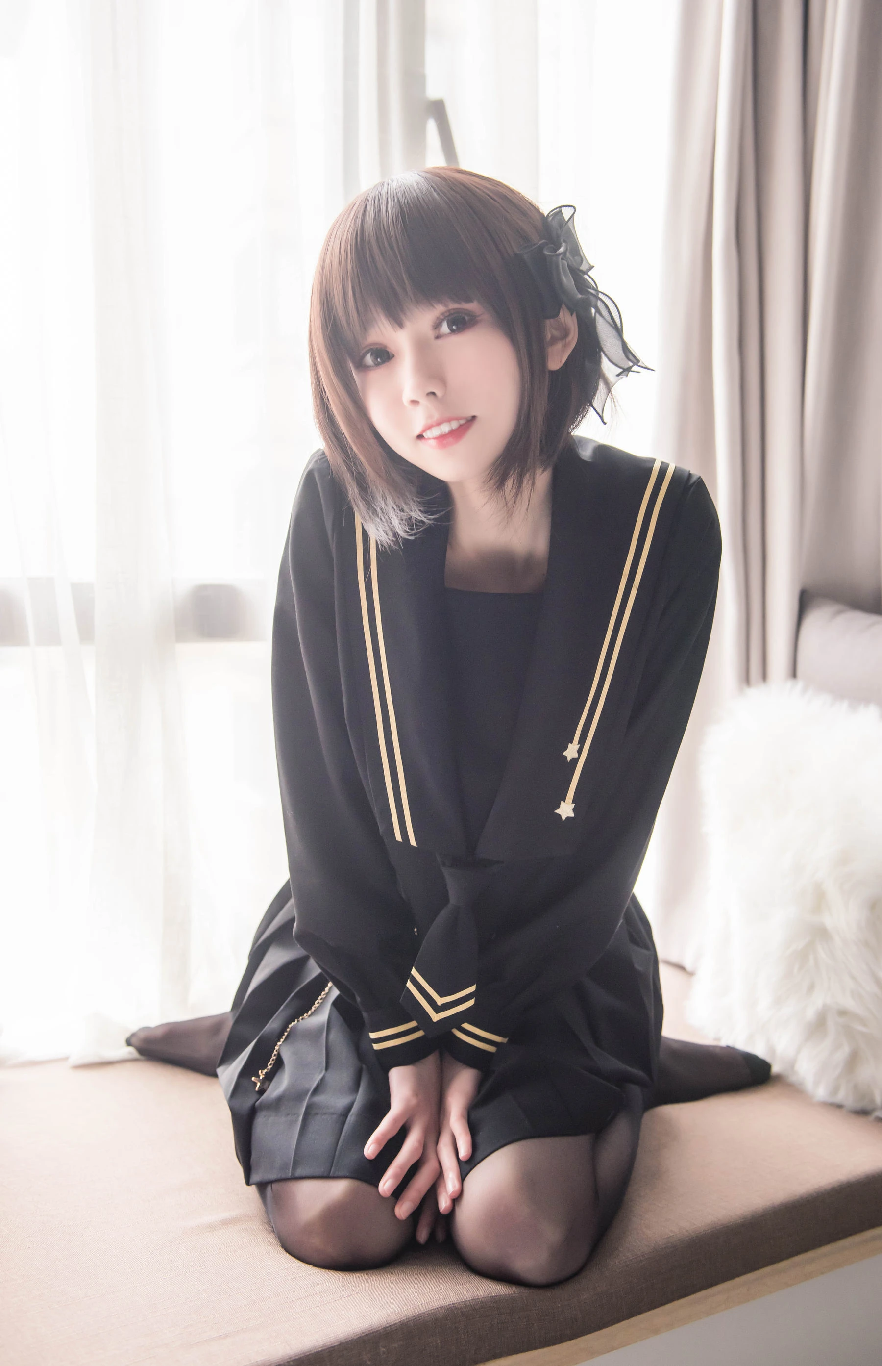 [護士]周雅婷周雅婷私藏大圖寫真：自然光甜美格調展現美胸寫真合集 - 14