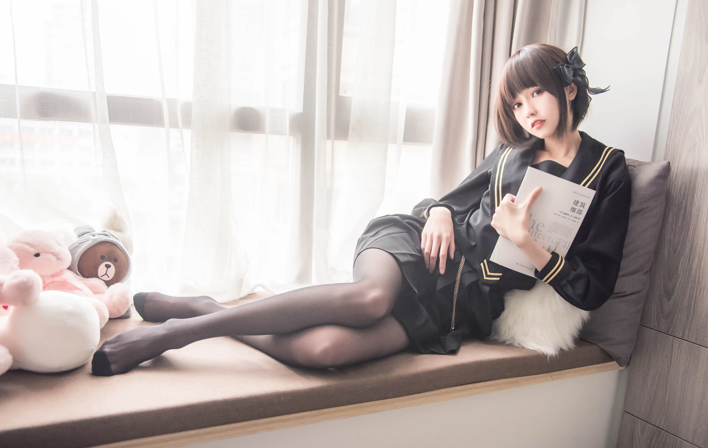 [護士]周雅婷周雅婷私藏大圖寫真：自然光甜美格調展現美胸寫真合集 - 16