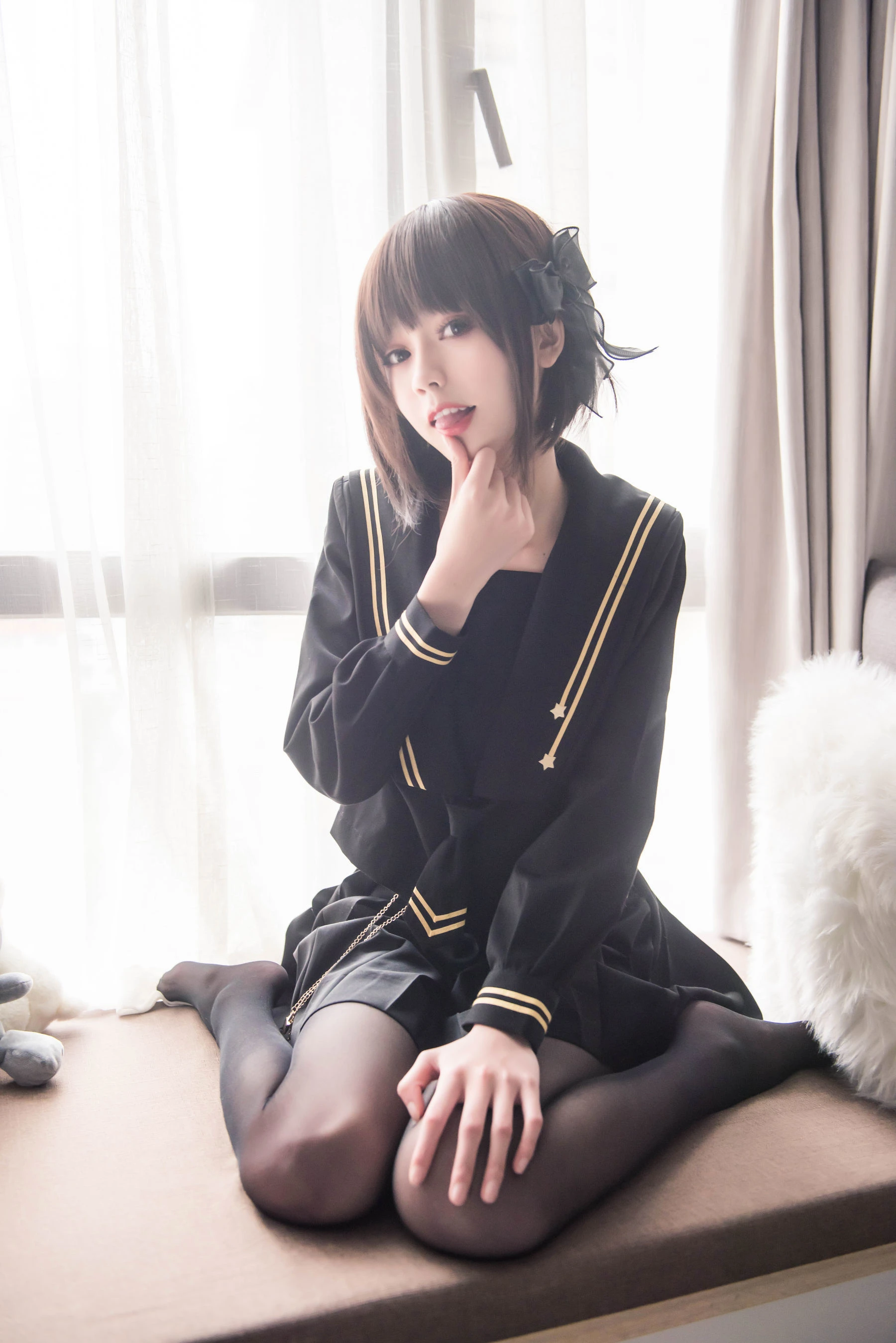 [護士]周雅婷周雅婷私藏大圖寫真：自然光甜美格調展現美胸寫真合集 - 17
