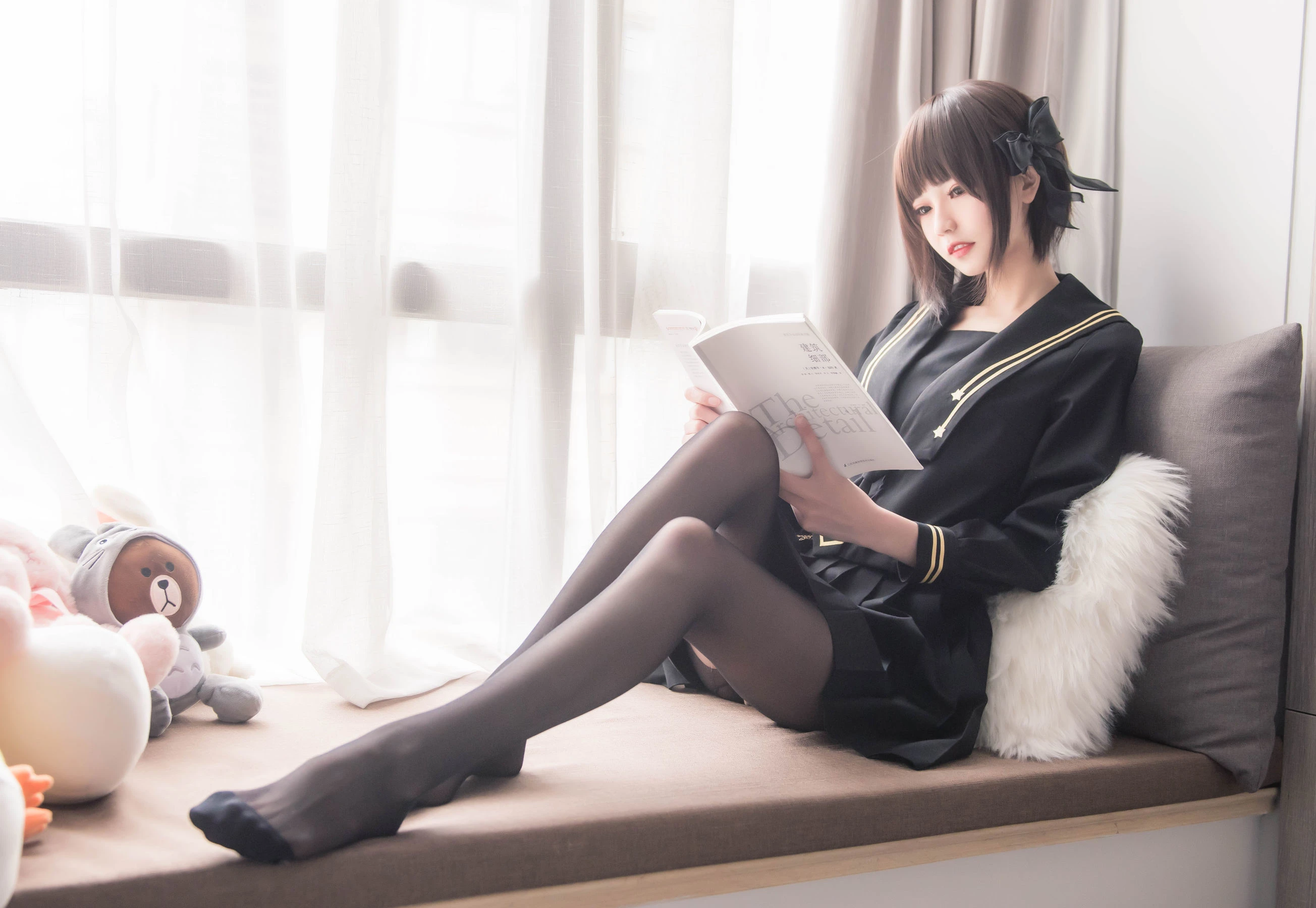 [護士]周雅婷周雅婷私藏大圖寫真：自然光甜美格調展現美胸寫真合集 - 2