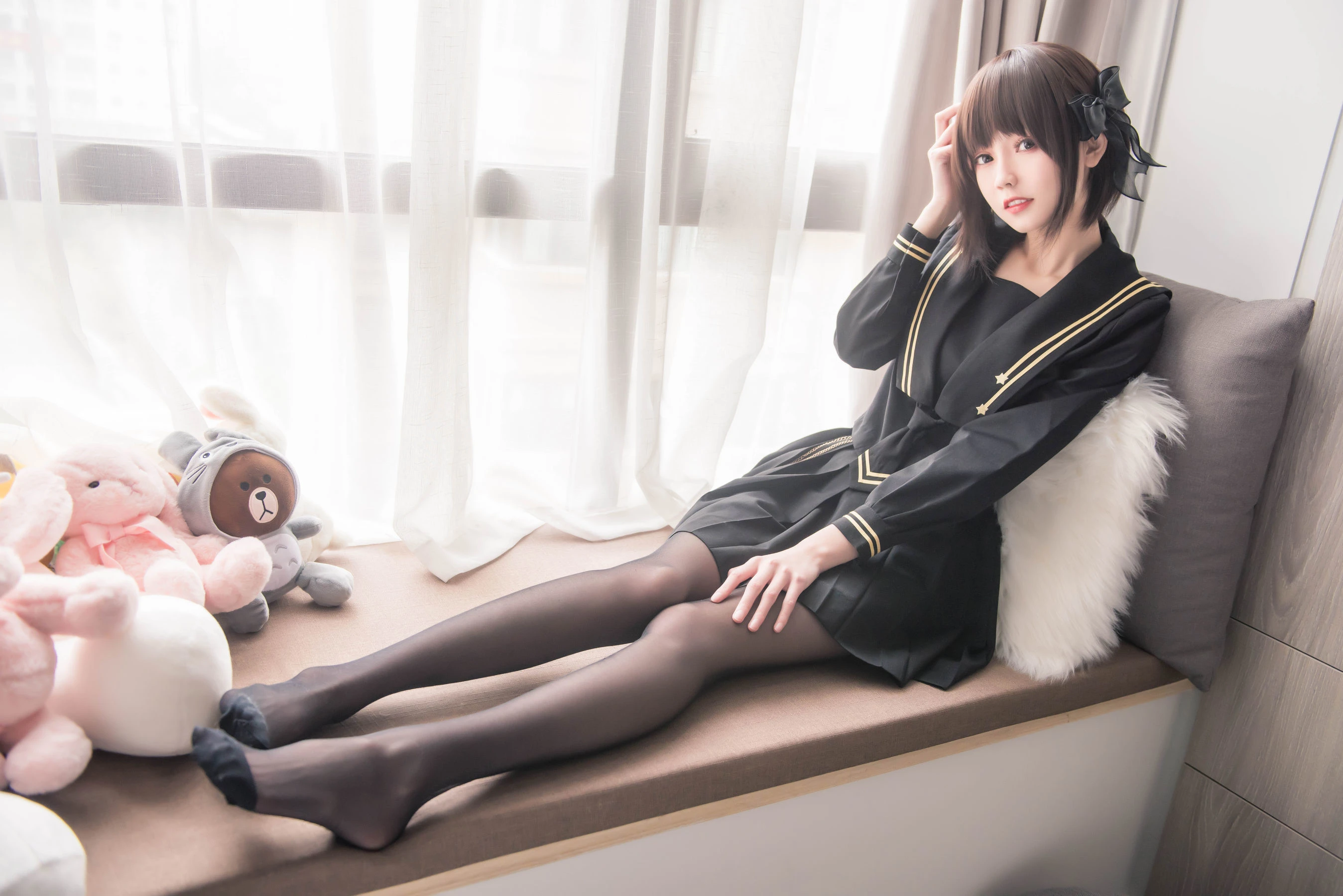 [護士]周雅婷周雅婷私藏大圖寫真：自然光甜美格調展現美胸寫真合集 - 5