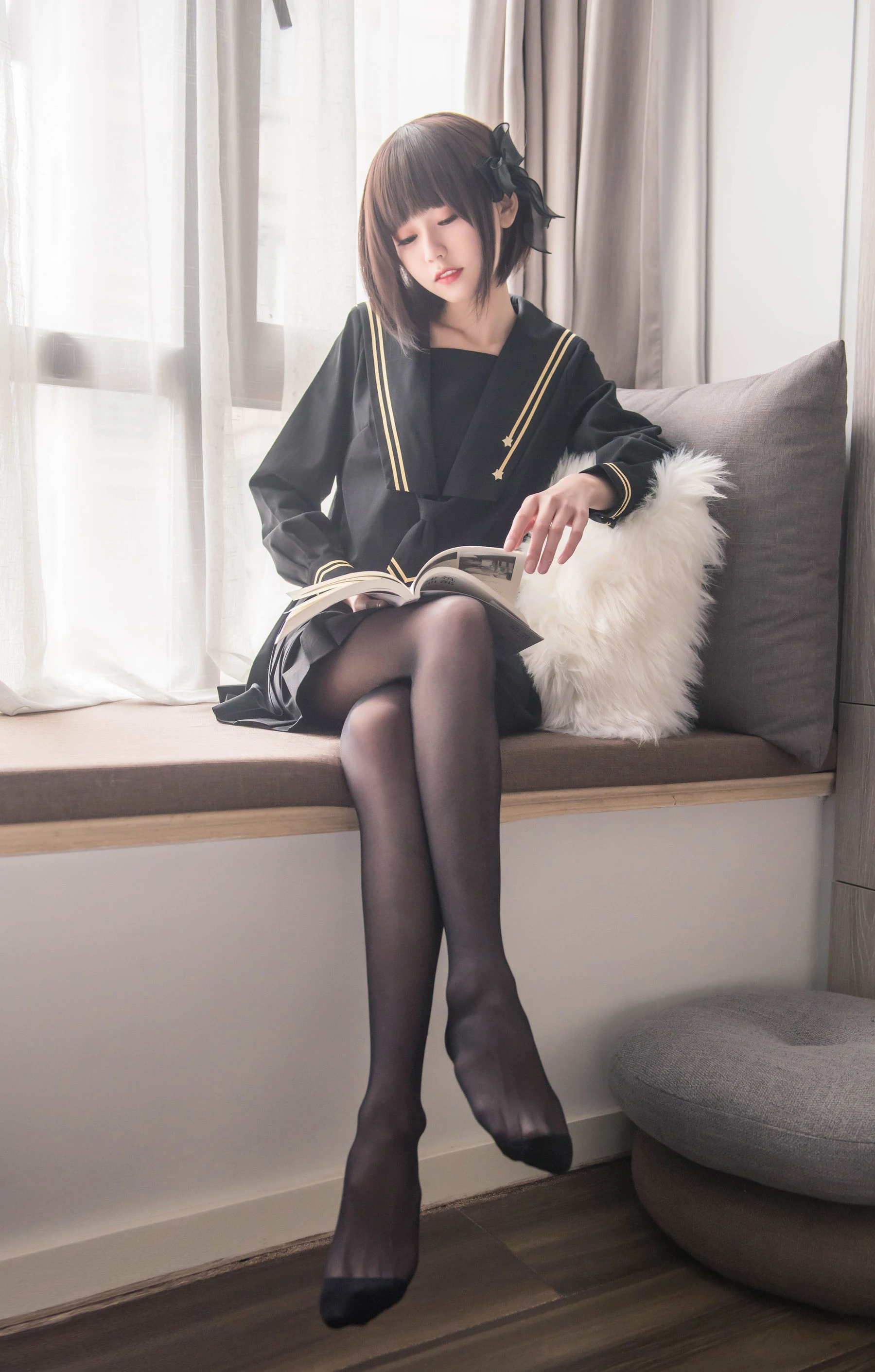 [護士]周雅婷周雅婷私藏大圖寫真：自然光甜美格調展現美胸寫真合集 - 8