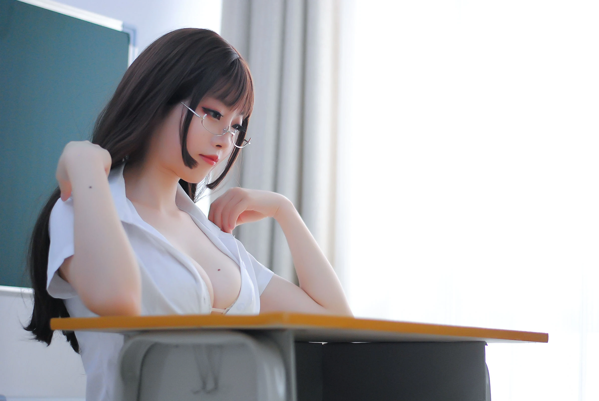 [麻豆]高雅怡寫真攝影大師作：高雅怡甜美於攝影棚綻放蜂腰風情高清演繹 - 33