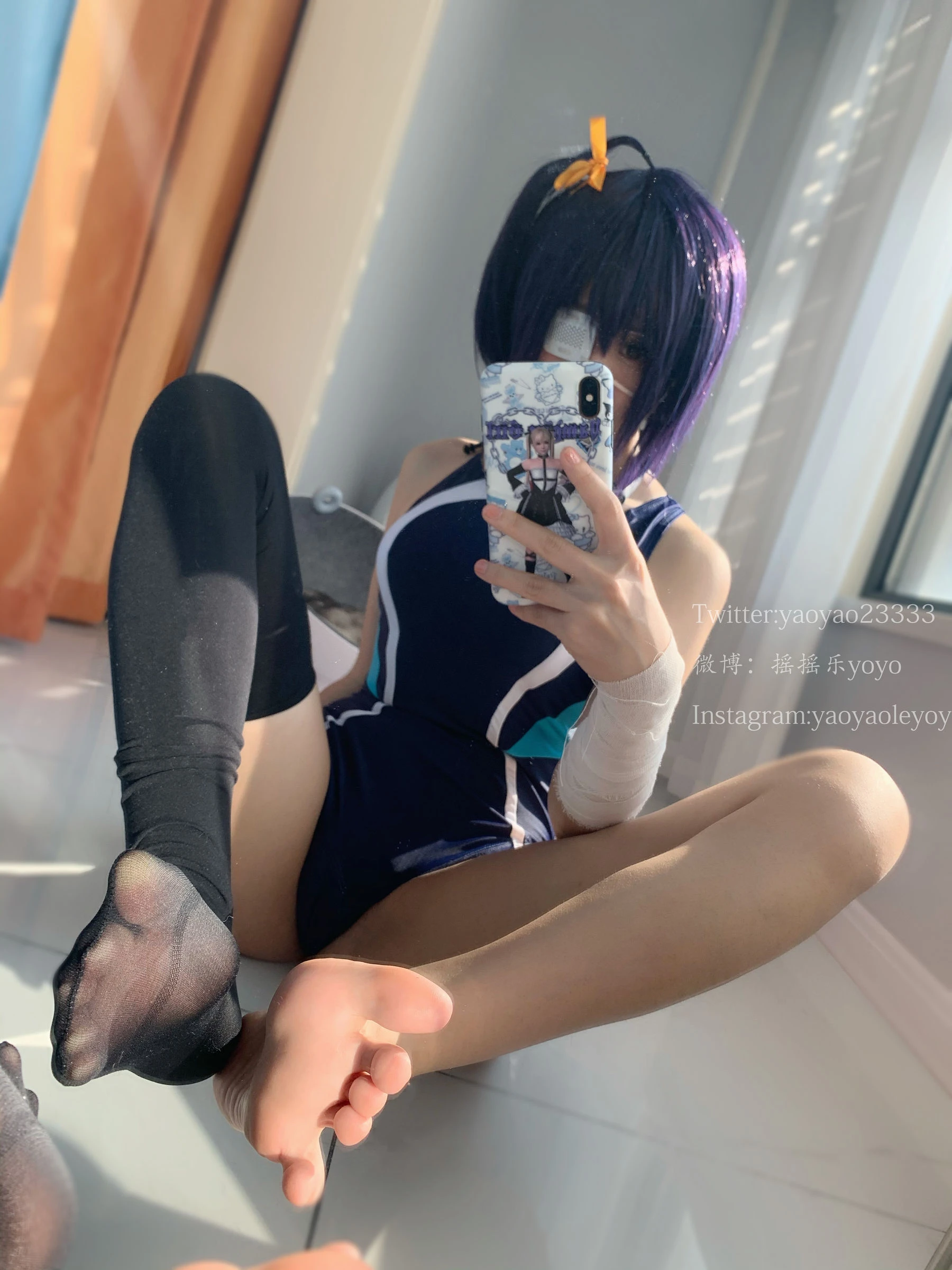 [護士]何子萱自然光高清圖集珍藏：何子萱甜美演繹美腿完美神韻凸顯寫真藝術 - 31