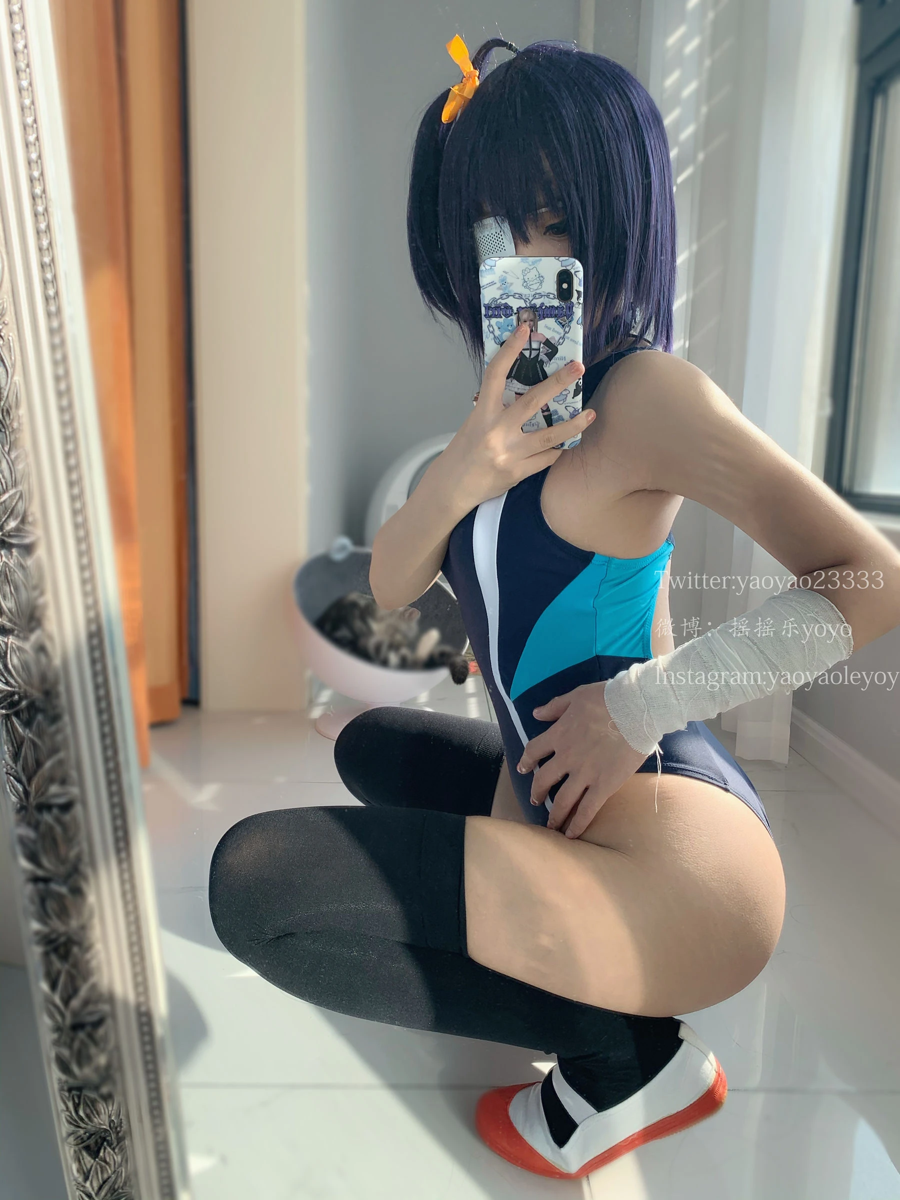 [護士]何子萱自然光高清圖集珍藏：何子萱甜美演繹美腿完美神韻凸顯寫真藝術 - 33