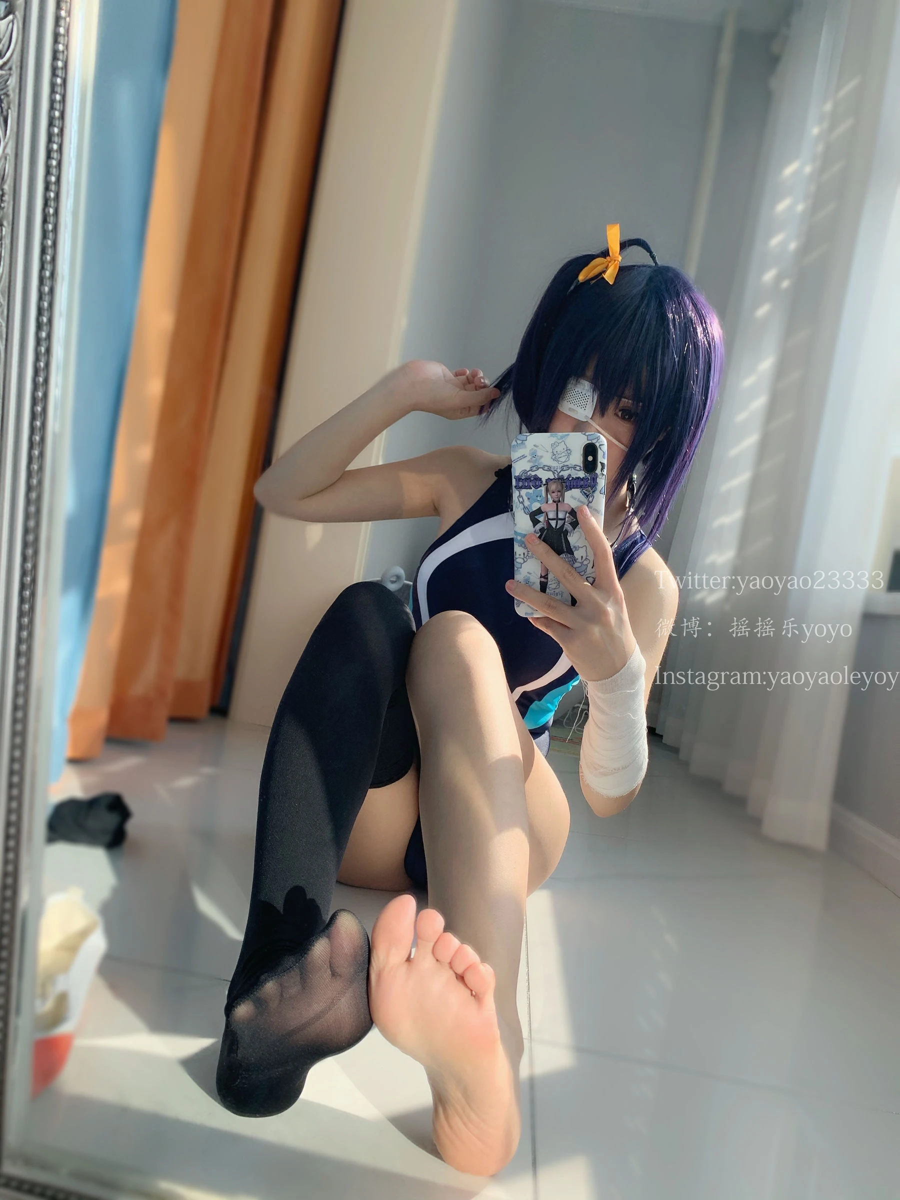 [護士]何子萱自然光高清圖集珍藏：何子萱甜美演繹美腿完美神韻凸顯寫真藝術 - 61
