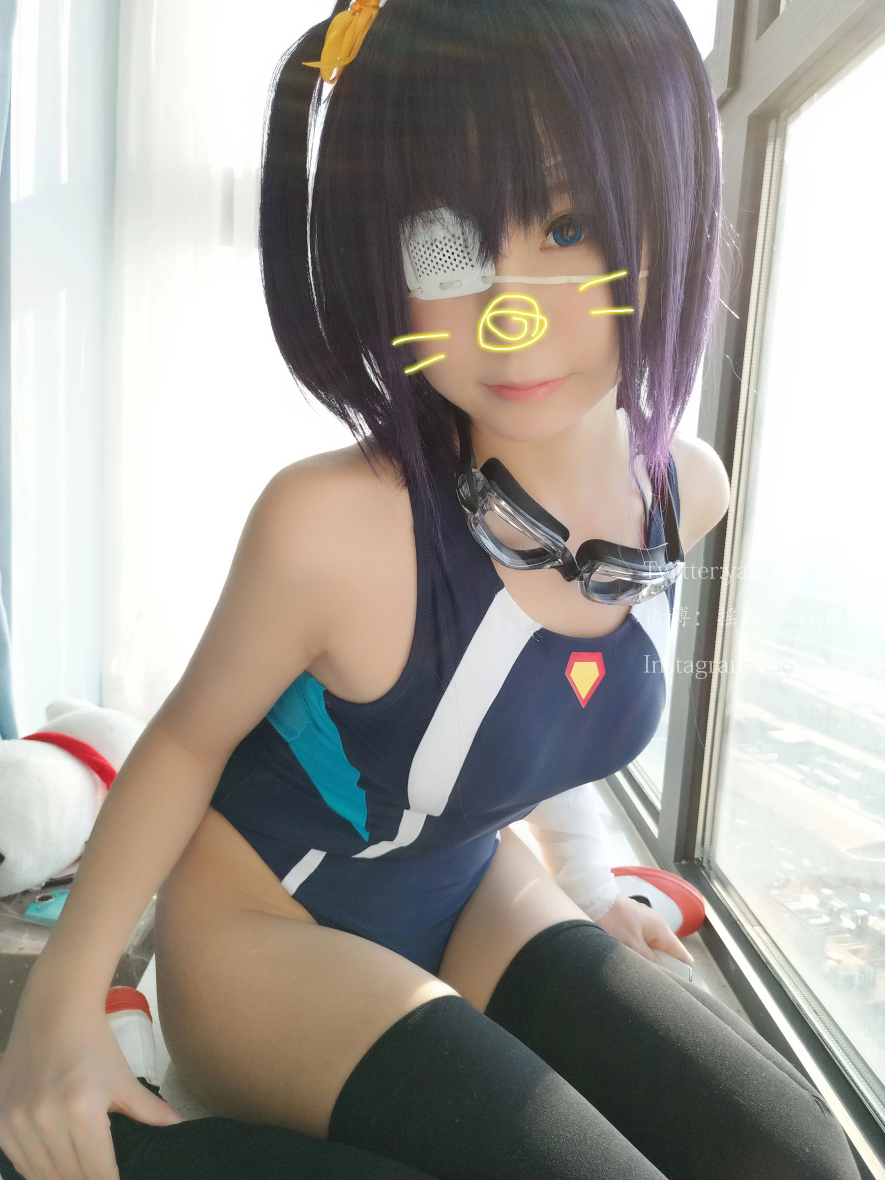 [護士]何子萱自然光高清圖集珍藏：何子萱甜美演繹美腿完美神韻凸顯寫真藝術 - 94