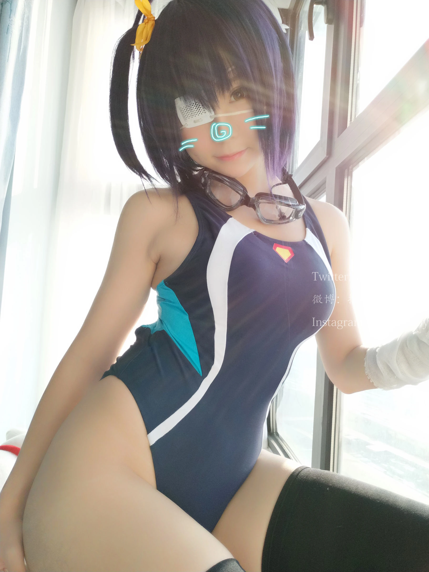 [護士]何子萱自然光高清圖集珍藏：何子萱甜美演繹美腿完美神韻凸顯寫真藝術 - 97