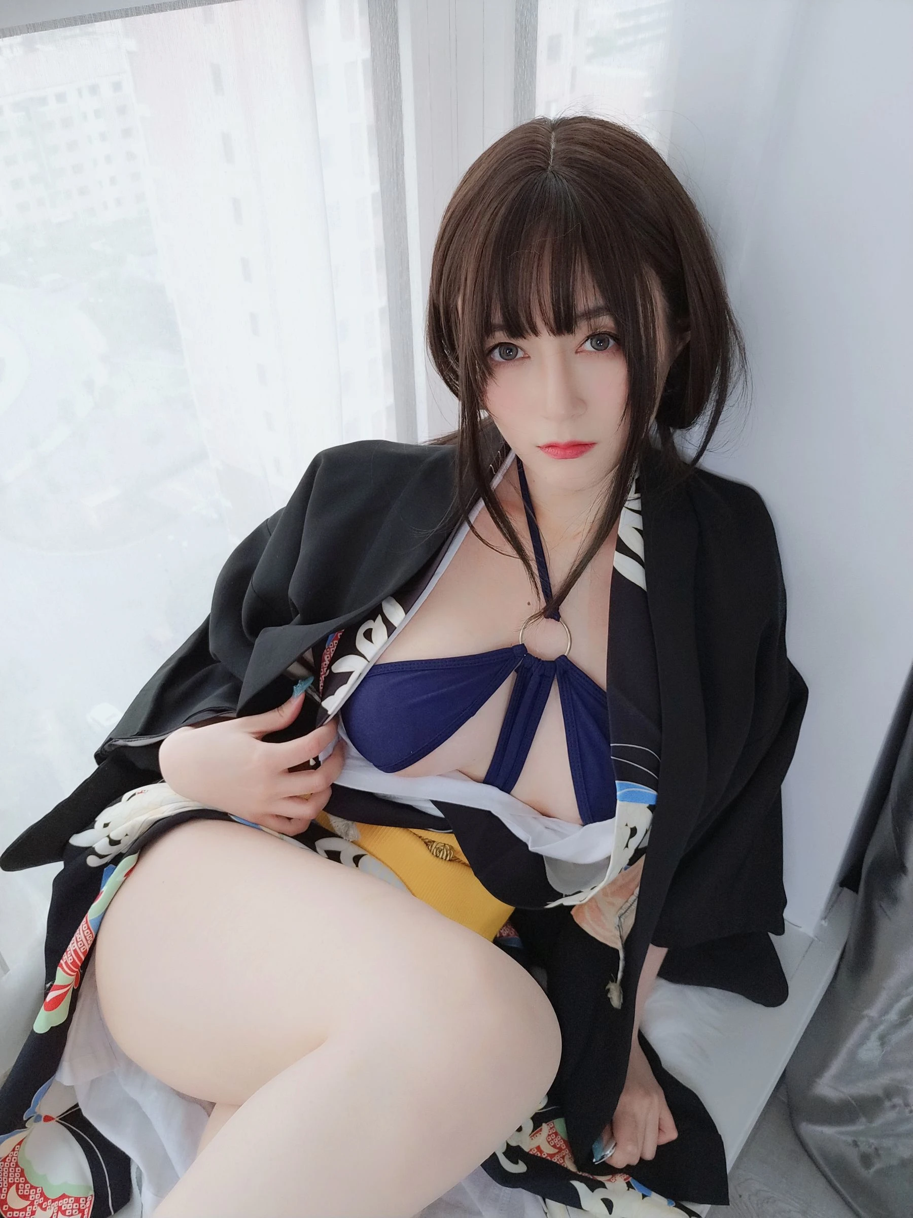 [嫩模]胡雨菲獨家戶外藝術藝術：胡雨菲性感格調詮釋美胸完美曲線寫真 - 18