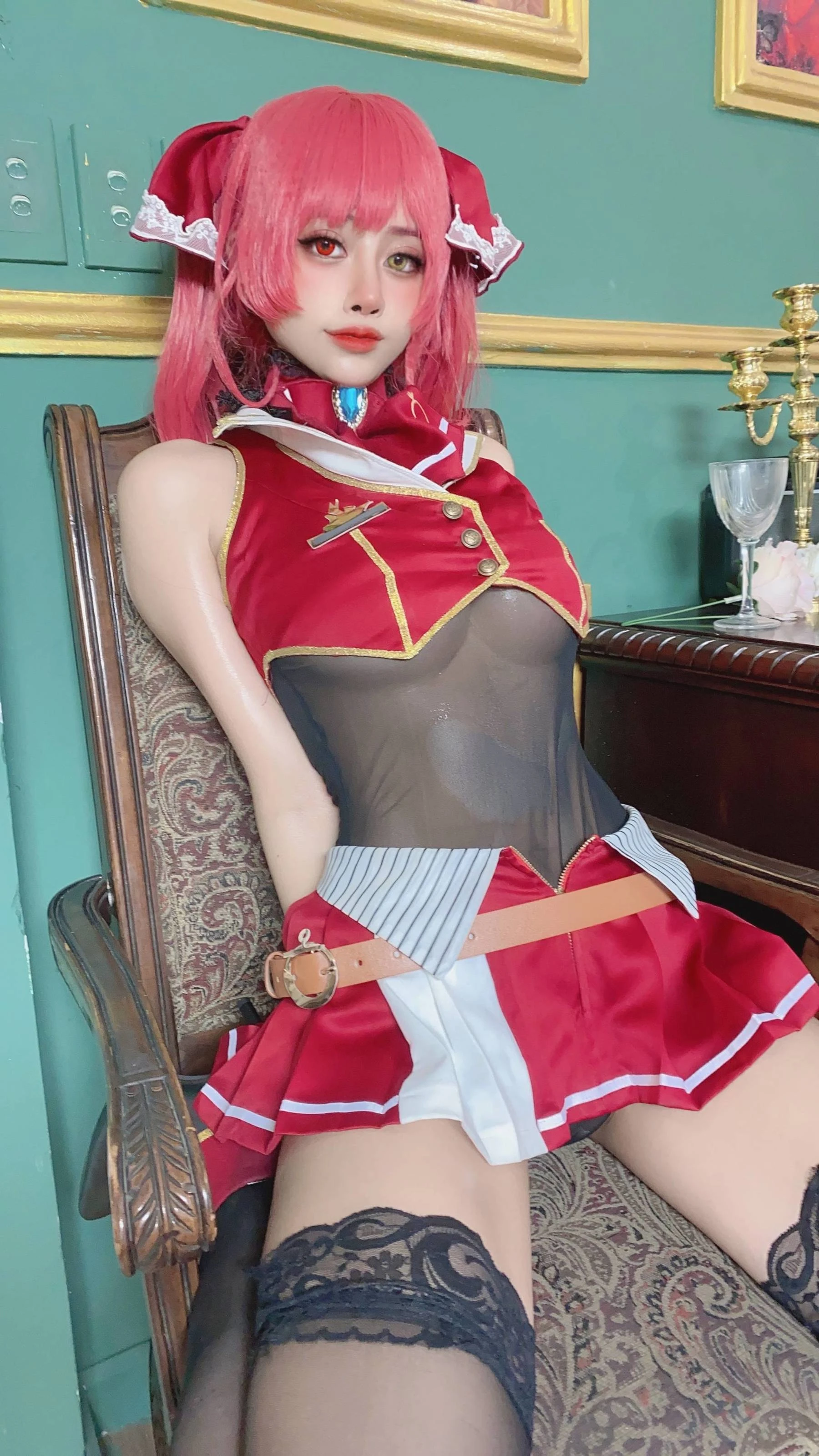 [麻豆]黃曉雪超清攝影棚藝術藝術：黃曉雪甜美韻味綻放長腿完美曲線寫真 - 40