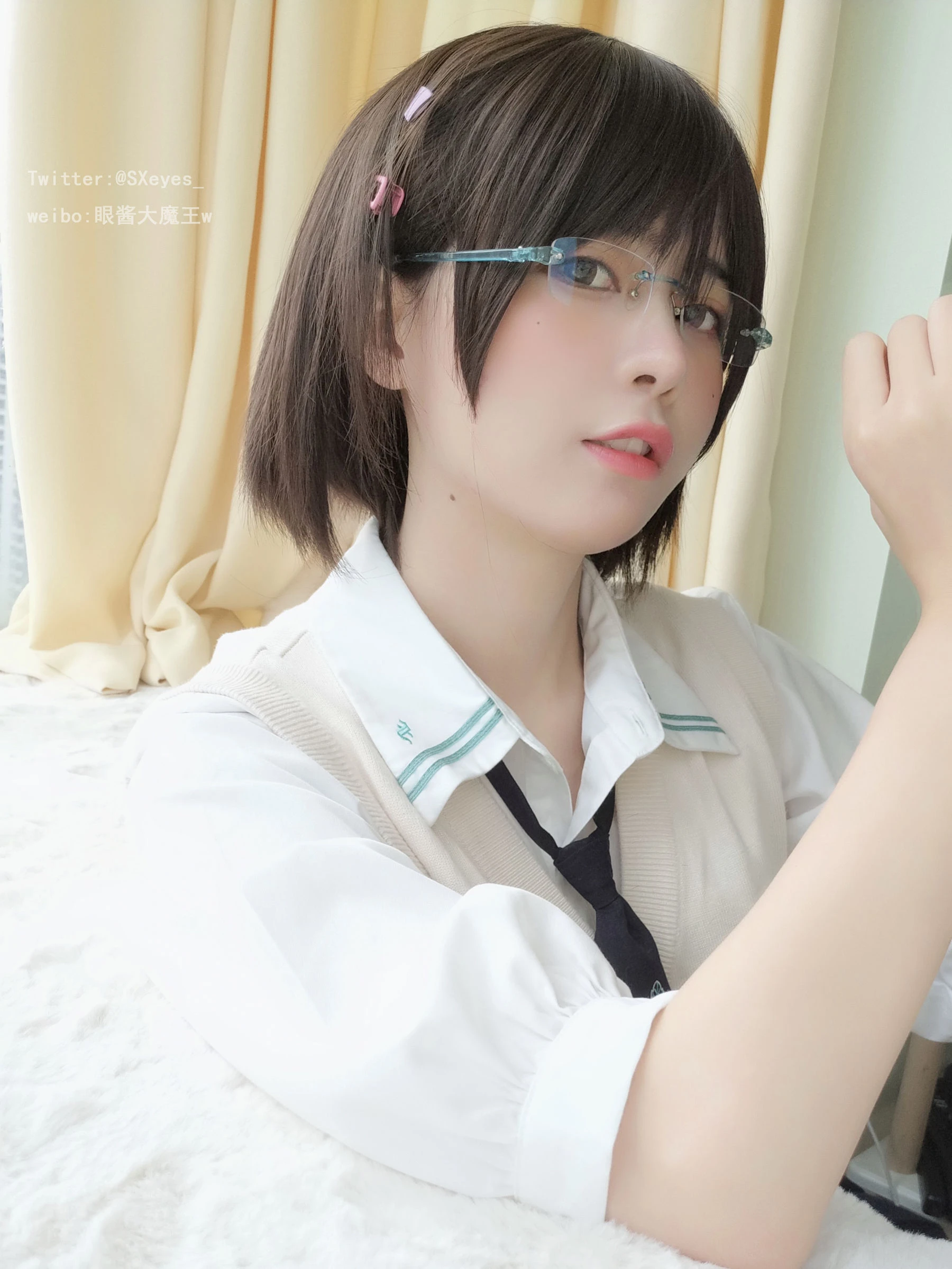[甜心]王曉麗攝影棚超清美圖珍藏：王曉麗甜美演繹美胸完美神韻釋放寫真藝術 - 21
