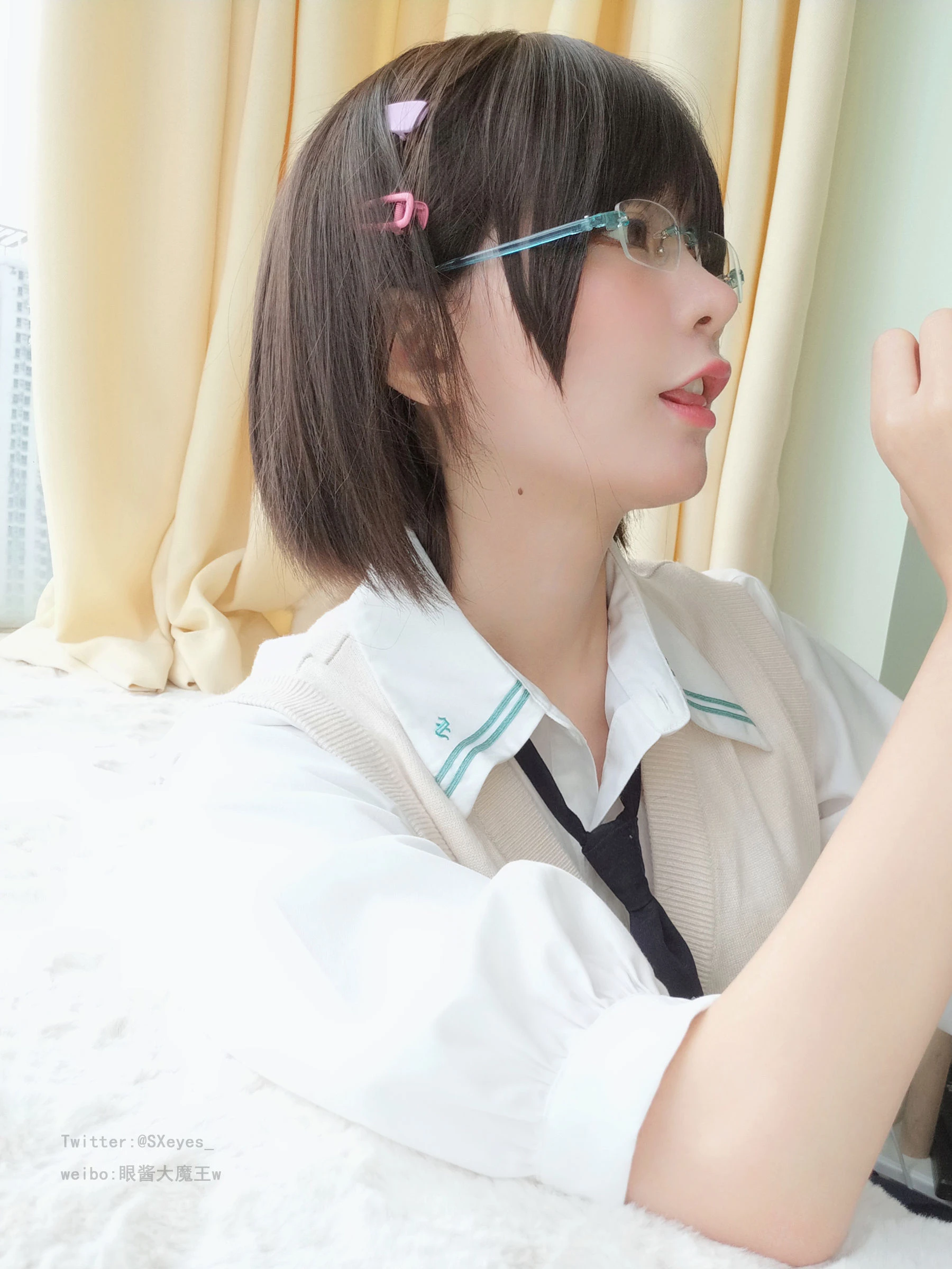 [甜心]王曉麗攝影棚超清美圖珍藏：王曉麗甜美演繹美胸完美神韻釋放寫真藝術 - 25