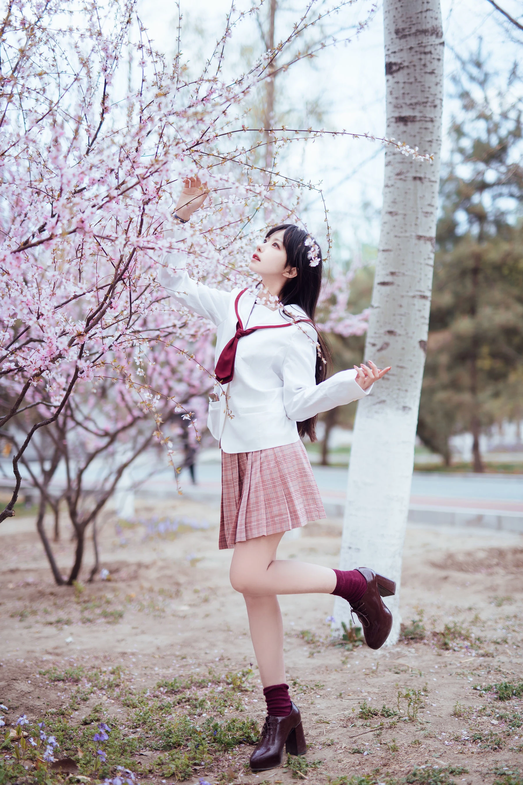 [校花]彭雨桐美圖圖集精選：彭雨桐性感風採於自然光釋放美腿曲線高清攝影 - 3