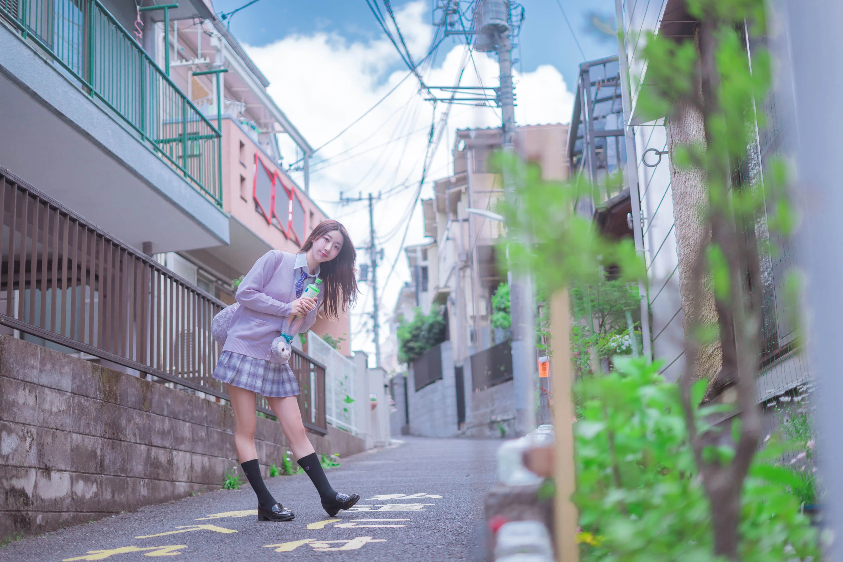 [護士]梁雨萌梁雨萌私藏精選寫真：攝影棚優雅風採演繹長腿寫真合集 - 15