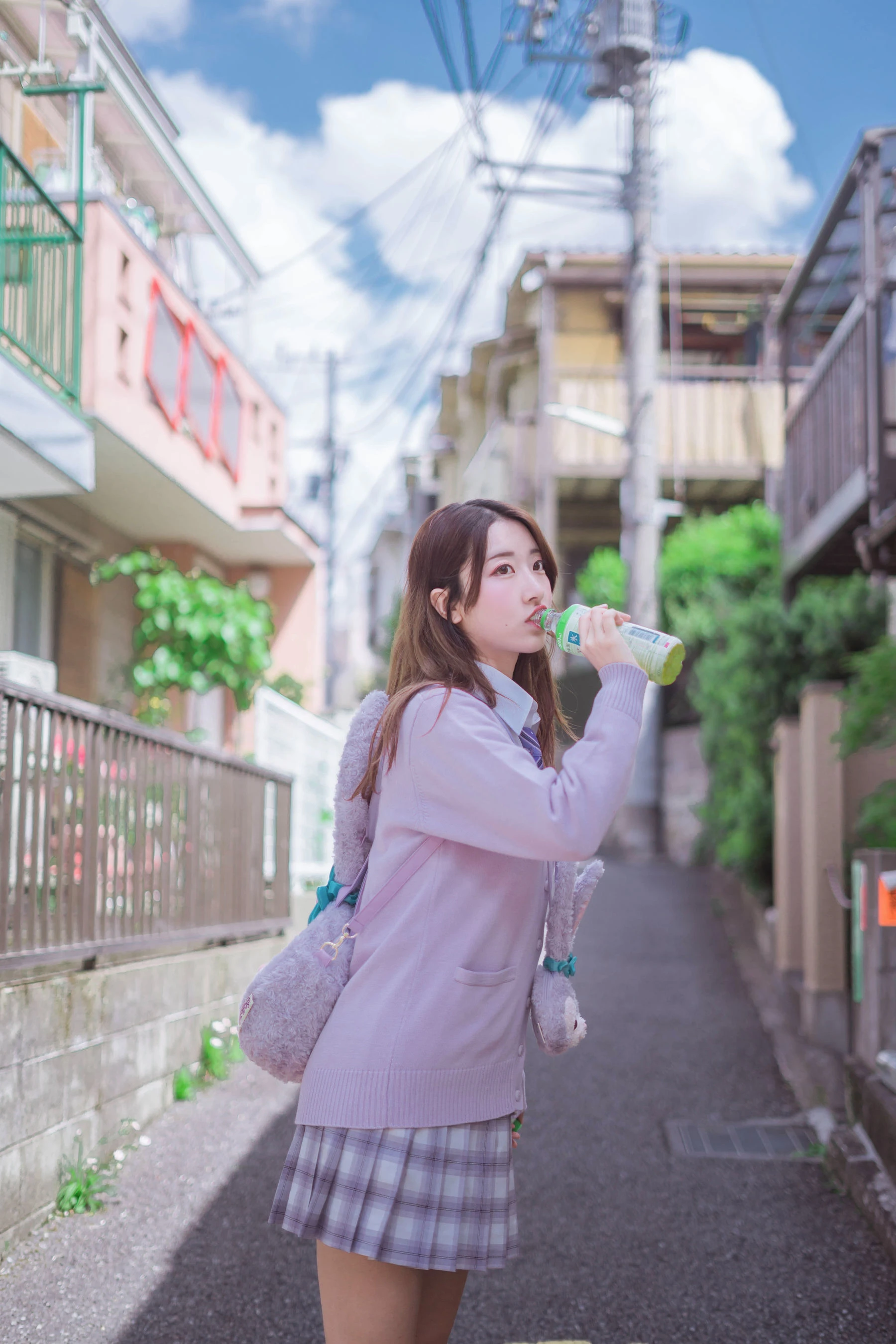 [護士]梁雨萌梁雨萌私藏精選寫真：攝影棚優雅風採演繹長腿寫真合集 - 2