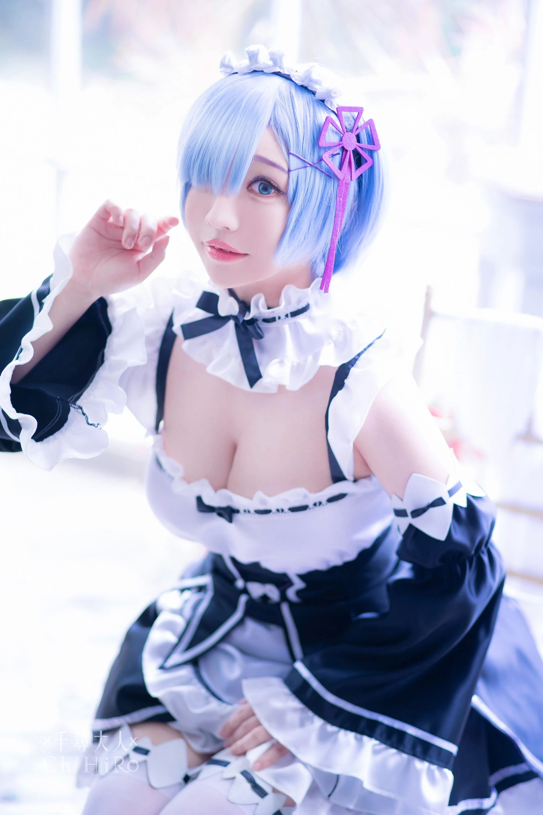 [校花]朱詩琪攝影攝影大師作：朱詩琪優雅於戶外演繹美胸魅力超清演繹 - 13