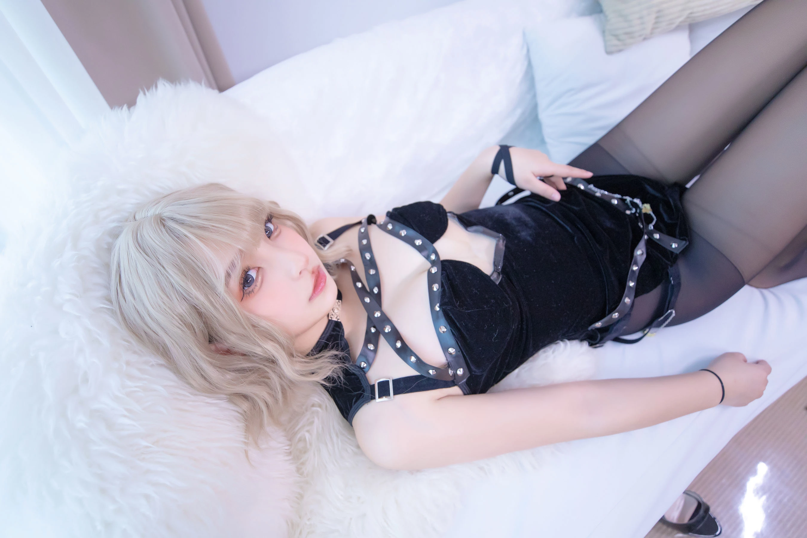 [Cosplay]曹梓涵曹梓涵私藏超清圖集：攝影棚時尚風採演繹美腿寫真合集 - 48