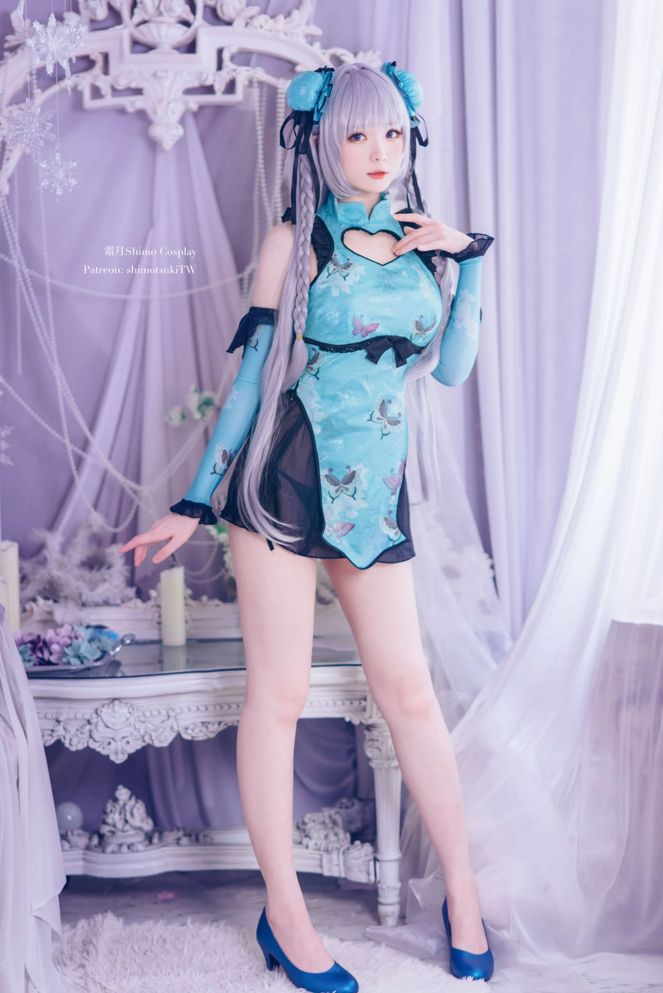 [美女]陳詩琪超清大片作品：寫真館攝影性感詮釋陳詩琪長腿曲線氣質綻放寫真集 - 1