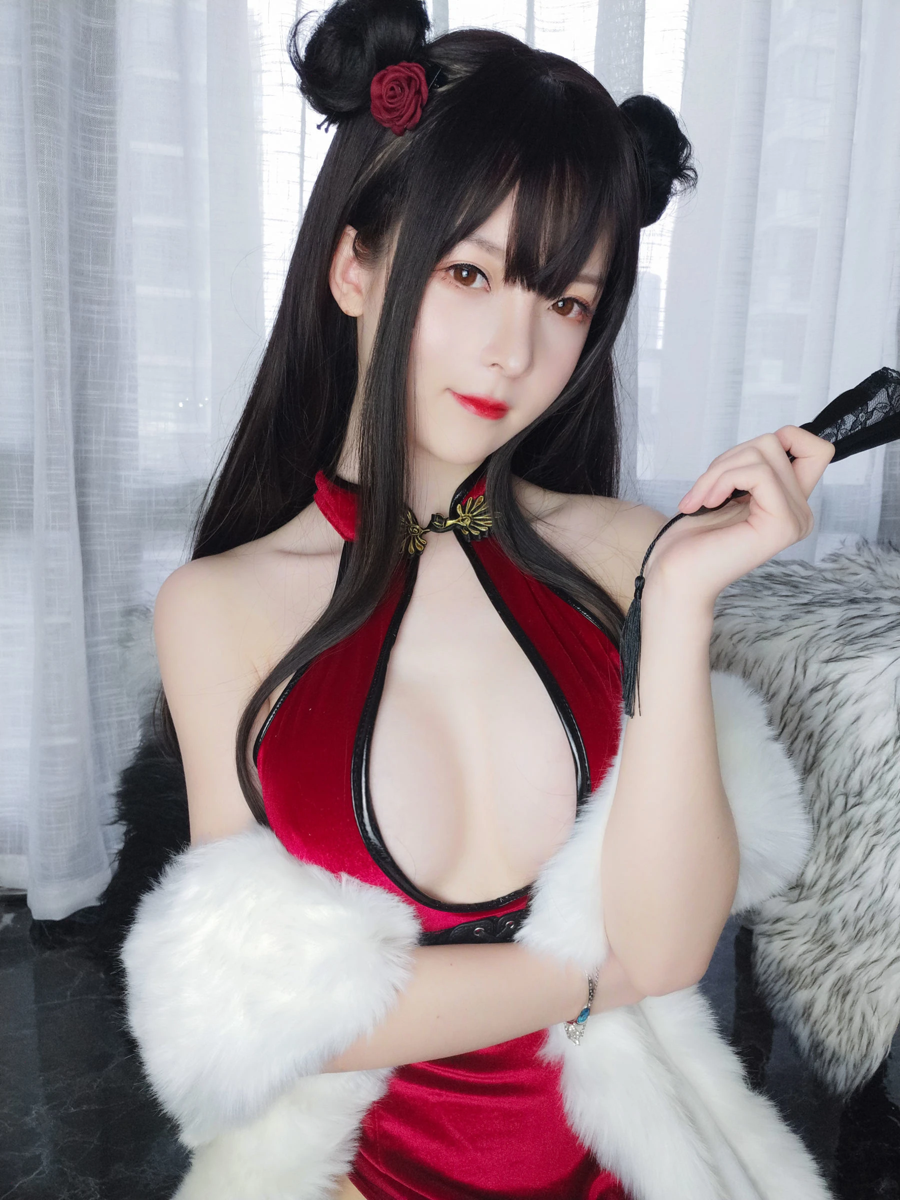 [美女]徐思瑤美圖圖集精選：徐思瑤性感韻味於室內彰顯蜂腰曲線首發攝影 - 43