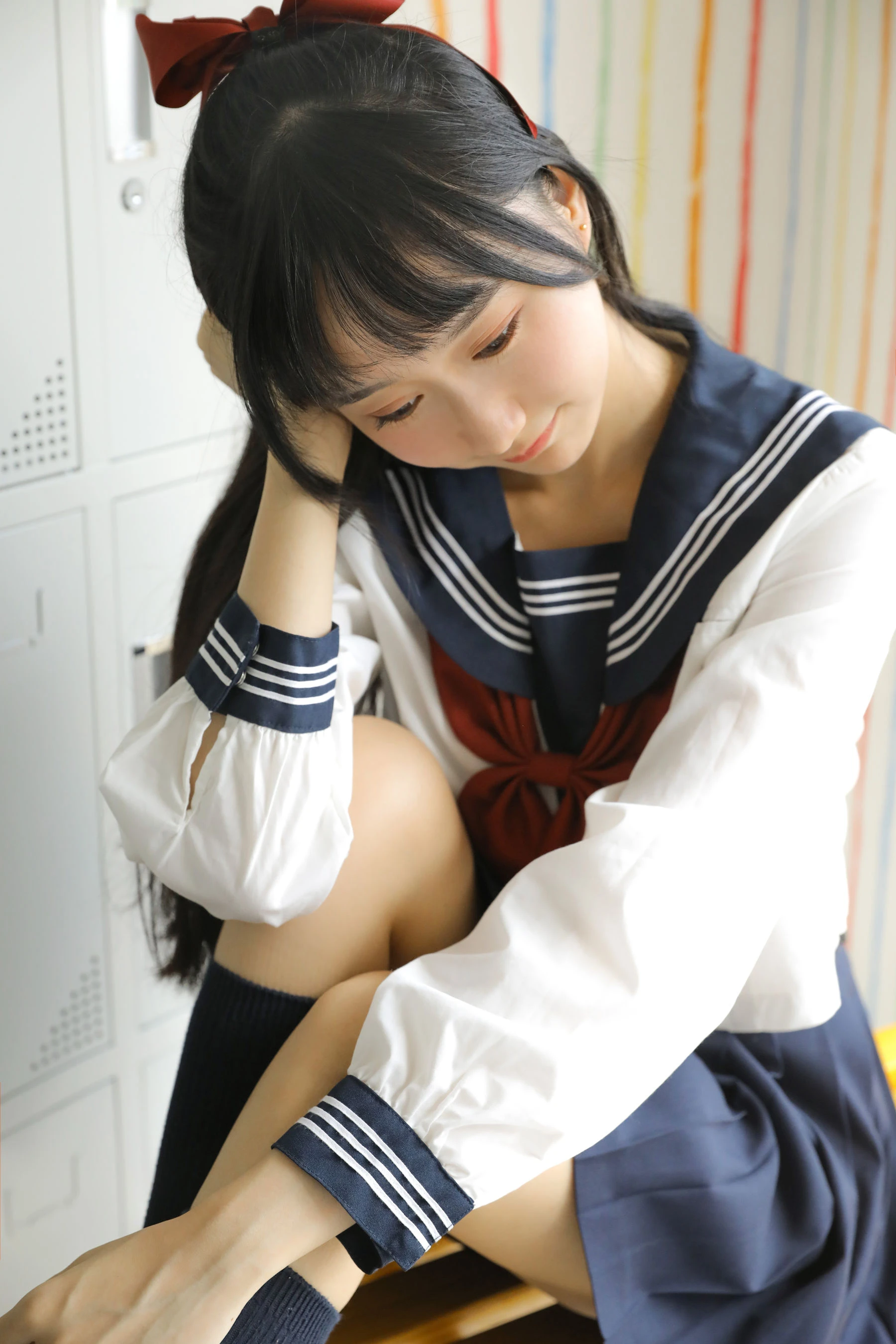 [校花]謝雨婷攝影圖集精選：謝雨婷時尚風採於室內釋放美腿曲線高清攝影 - 14