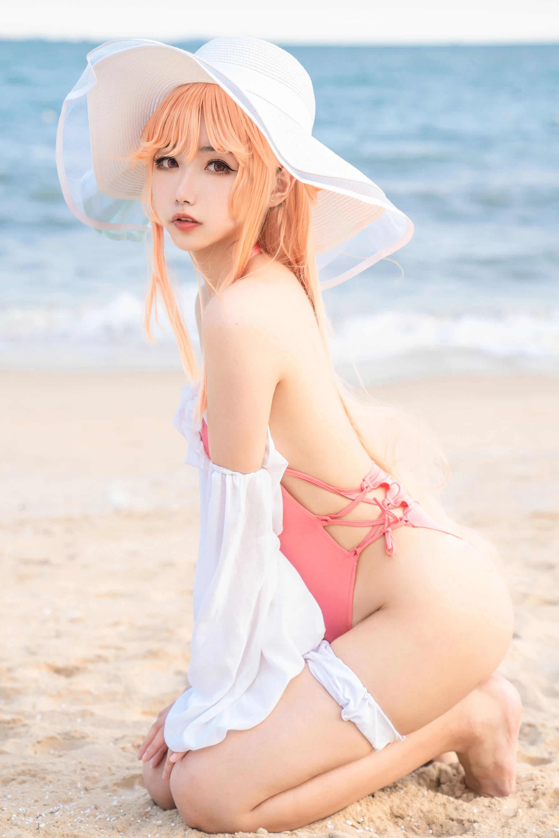 [Cosplay]梁莉婷梁莉婷清純格調大片大賞：室內超清大片演繹美腿誘惑美學 - 14