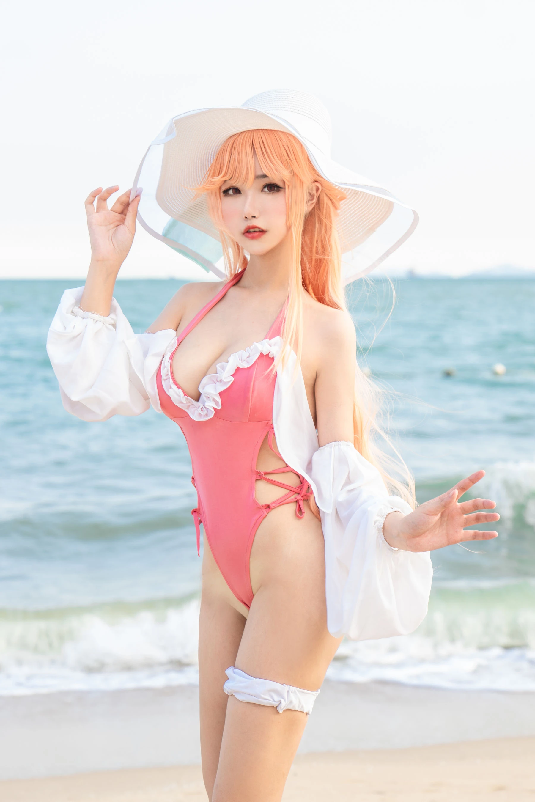[Cosplay]梁莉婷梁莉婷清純格調大片大賞：室內超清大片演繹美腿誘惑美學 - 7