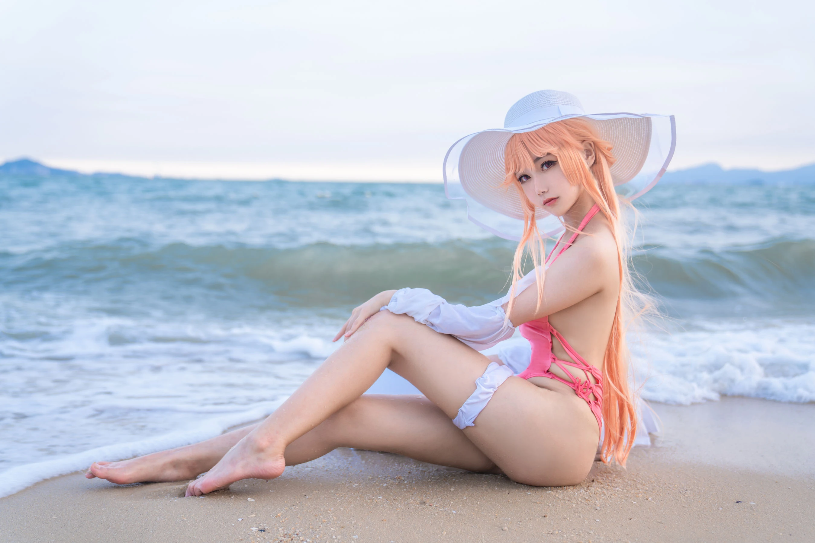 [Cosplay]梁莉婷梁莉婷清純格調大片大賞：室內超清大片演繹美腿誘惑美學 - 9