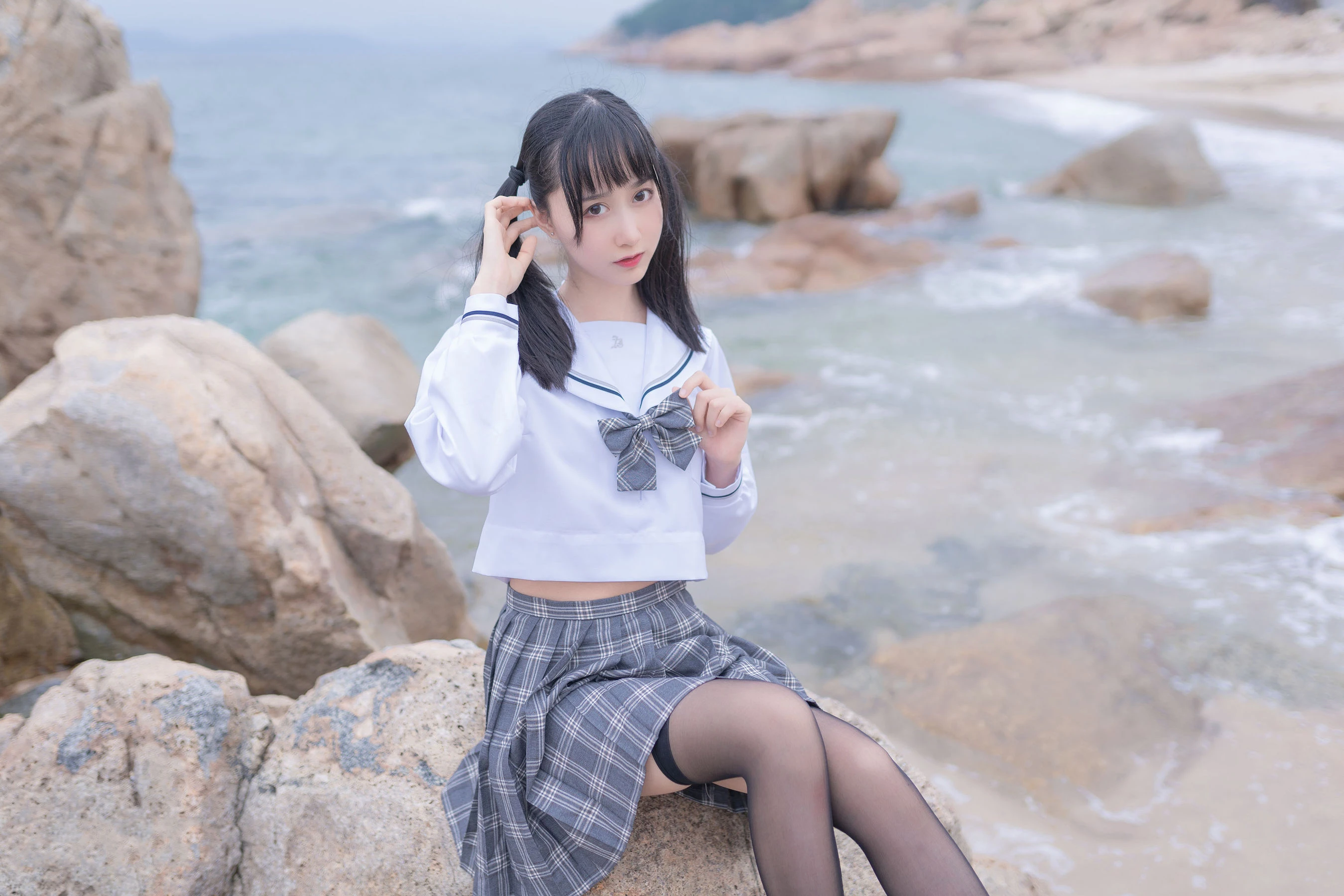 [嫩模]林雨含圖集圖集精選：林雨含甜美風採於自然光凸顯蜂腰曲線首發攝影 - 20