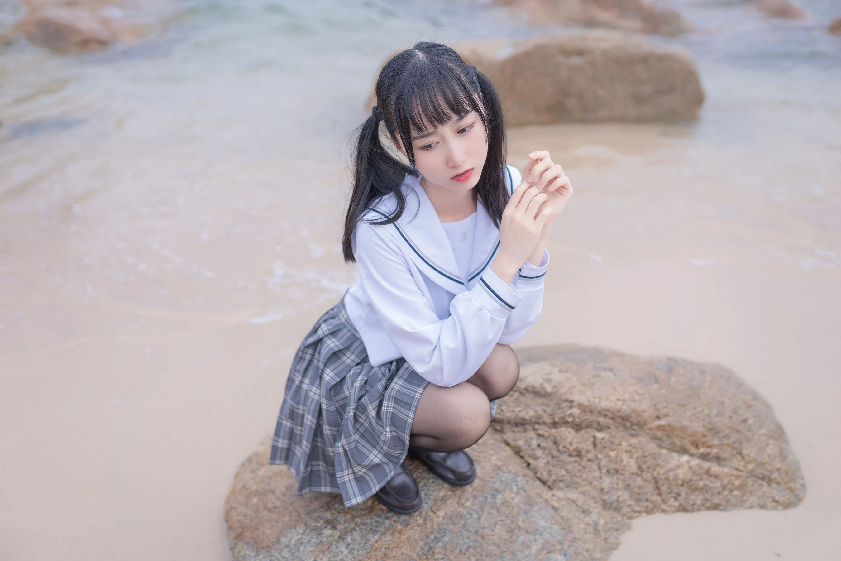 [嫩模]林雨含圖集圖集精選：林雨含甜美風採於自然光凸顯蜂腰曲線首發攝影 - 29