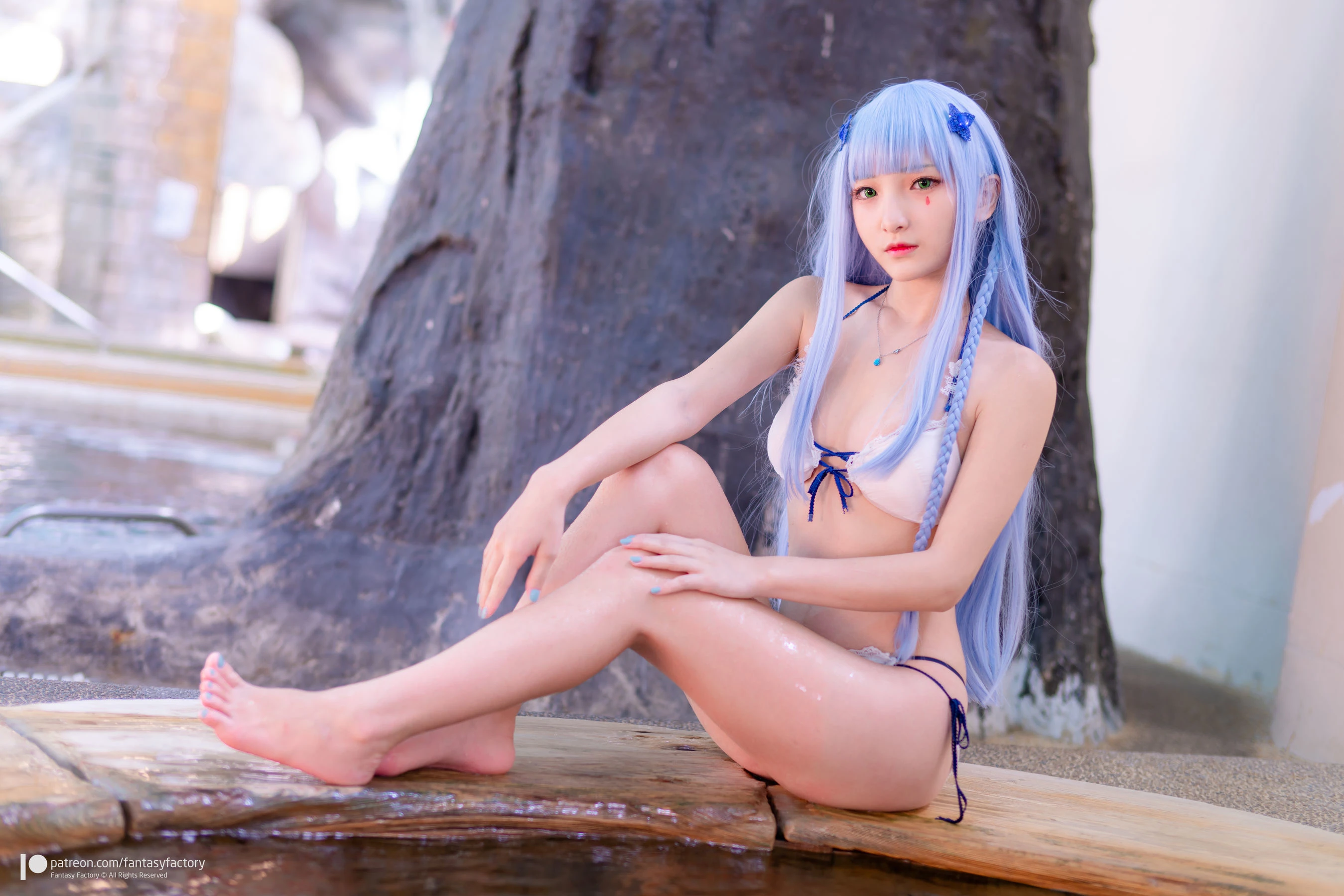 嫩模時尚夜景寫真 – 夏日優雅風格展現珍藏 - 56