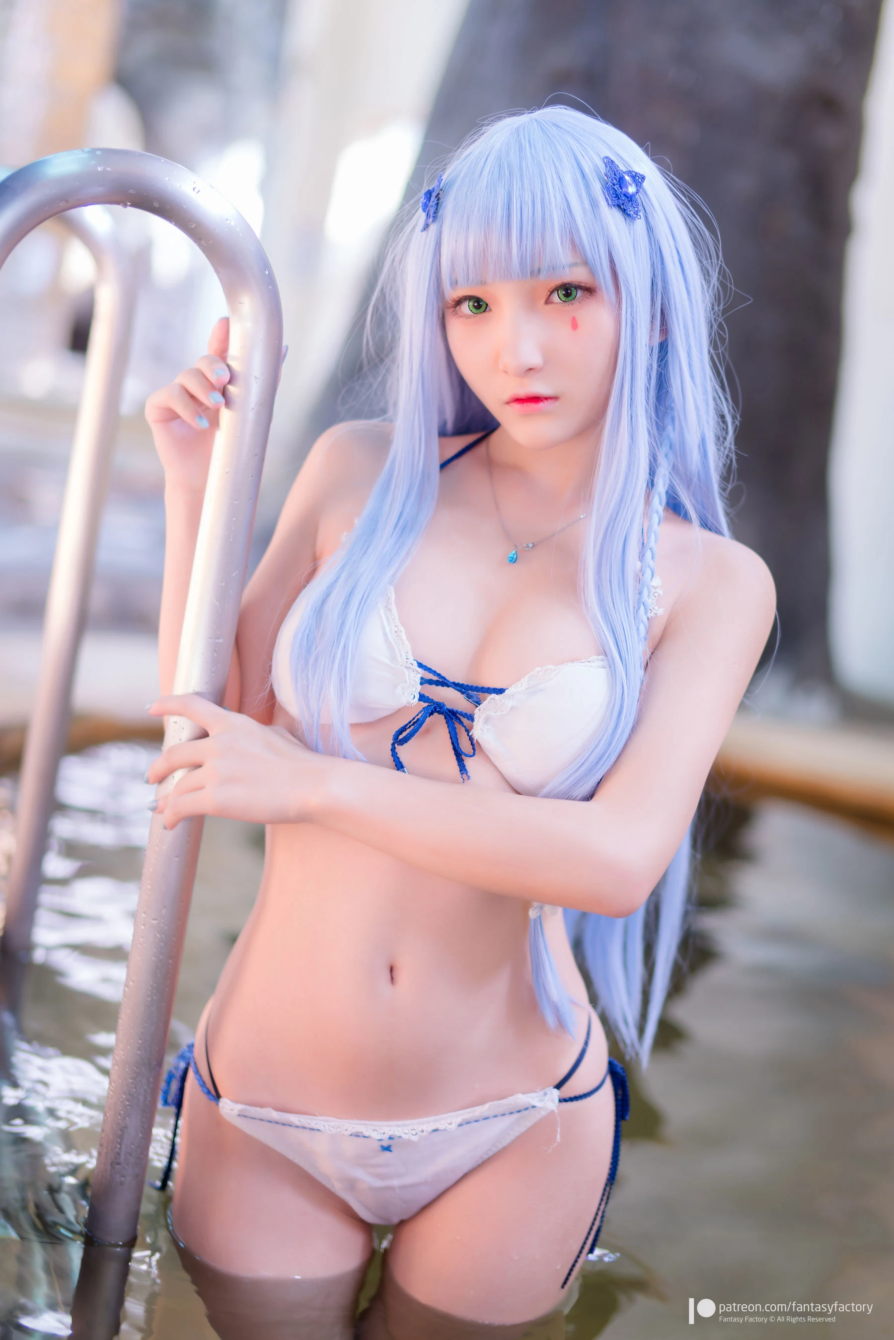 嫩模時尚夜景寫真 – 夏日優雅風格展現珍藏 - 58