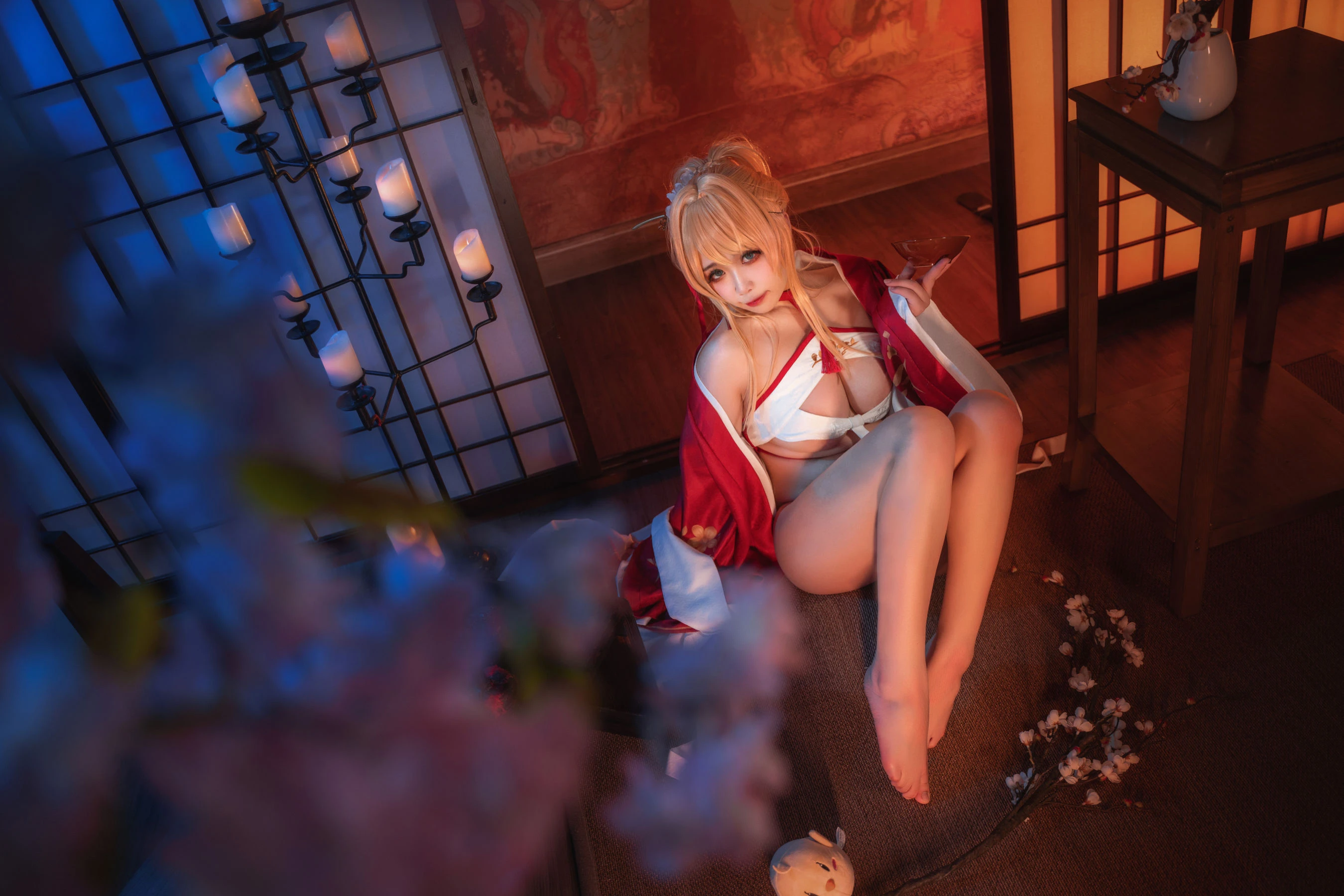 模特優雅夜景寫真 – 雨季神秘風格展現珍藏 - 26