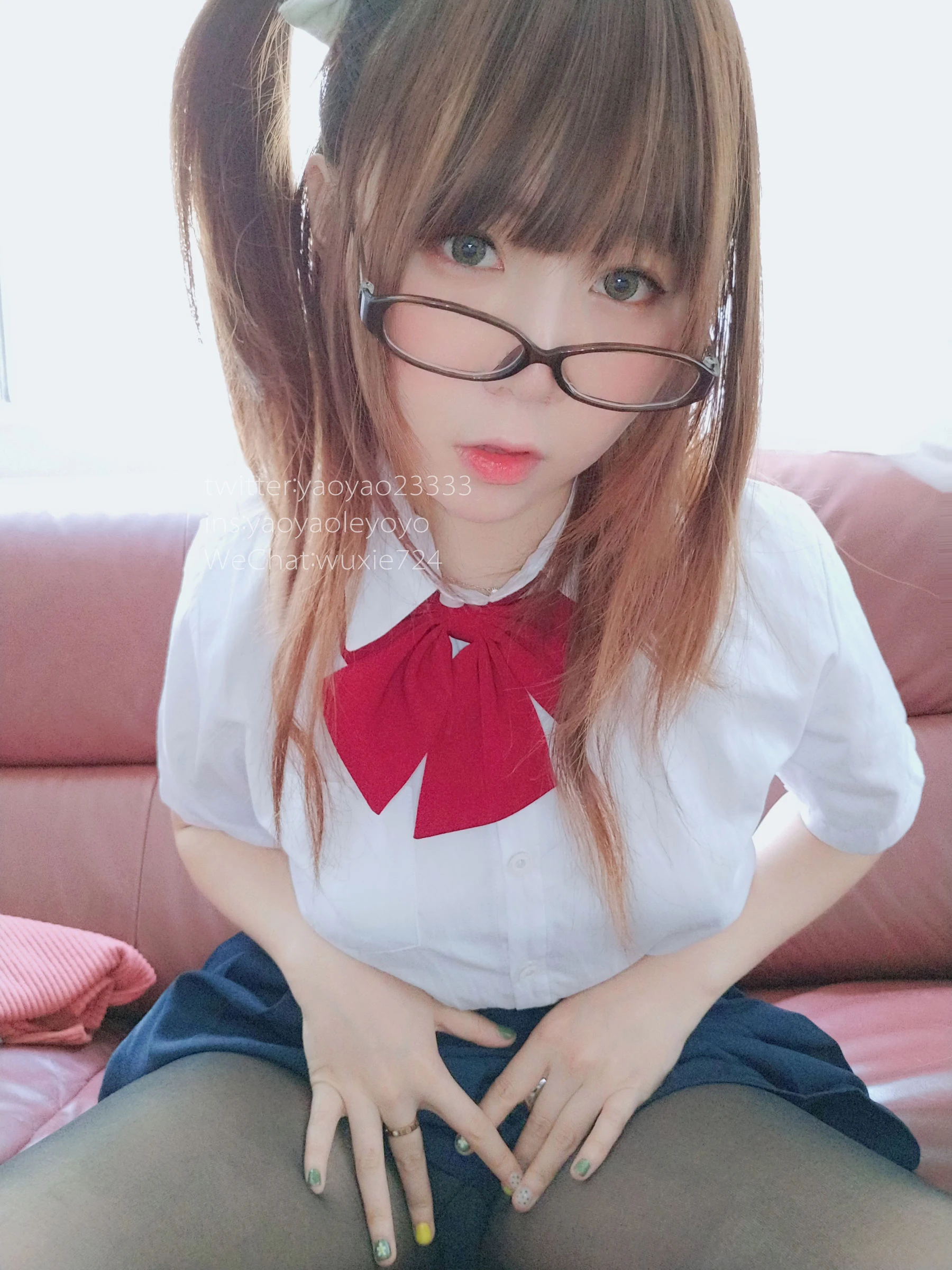 空姐甜美自然光寫真 – 冬季神秘風格展現限量 - 17