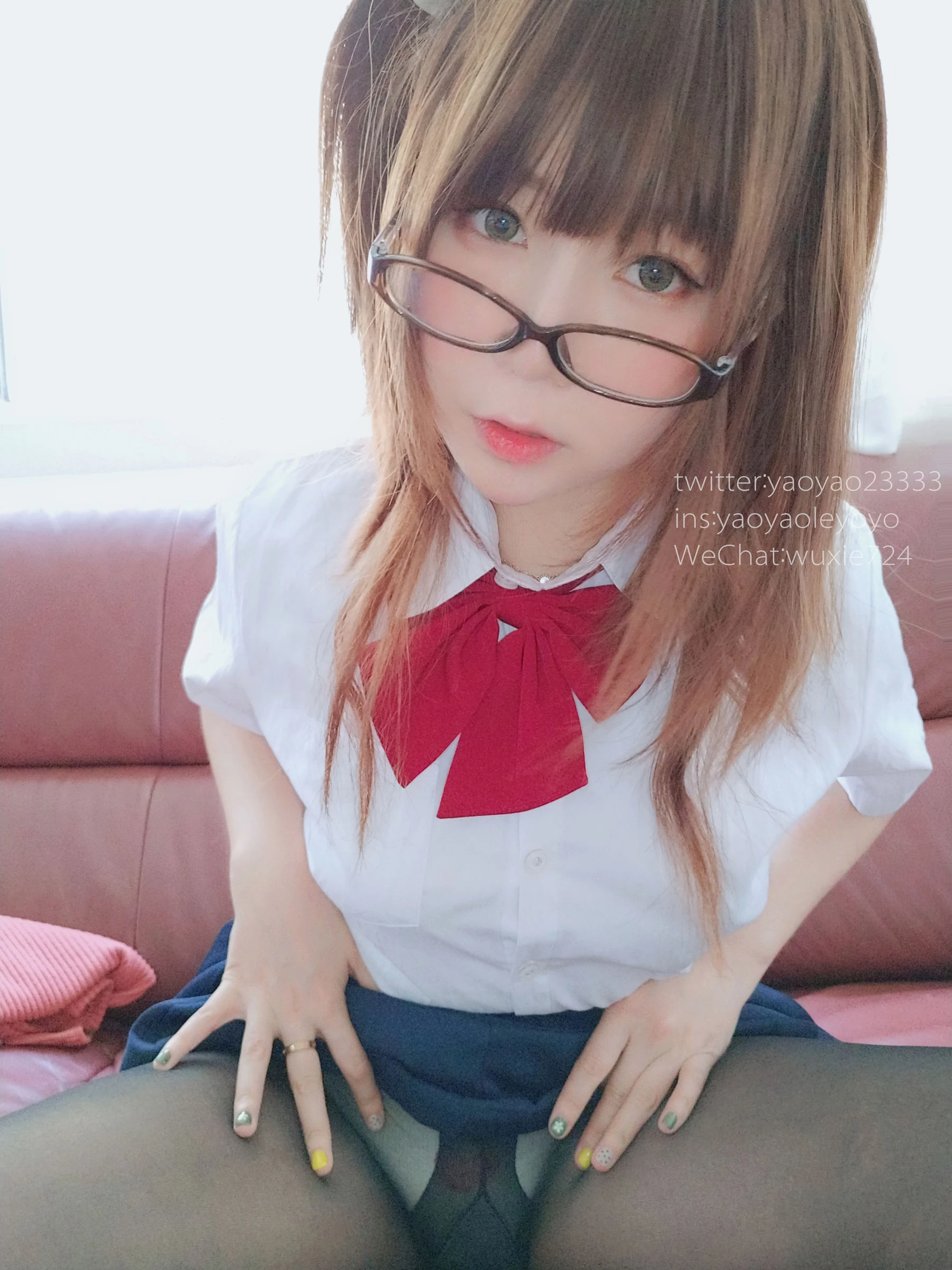 空姐甜美自然光寫真 – 冬季神秘風格展現限量 - 19