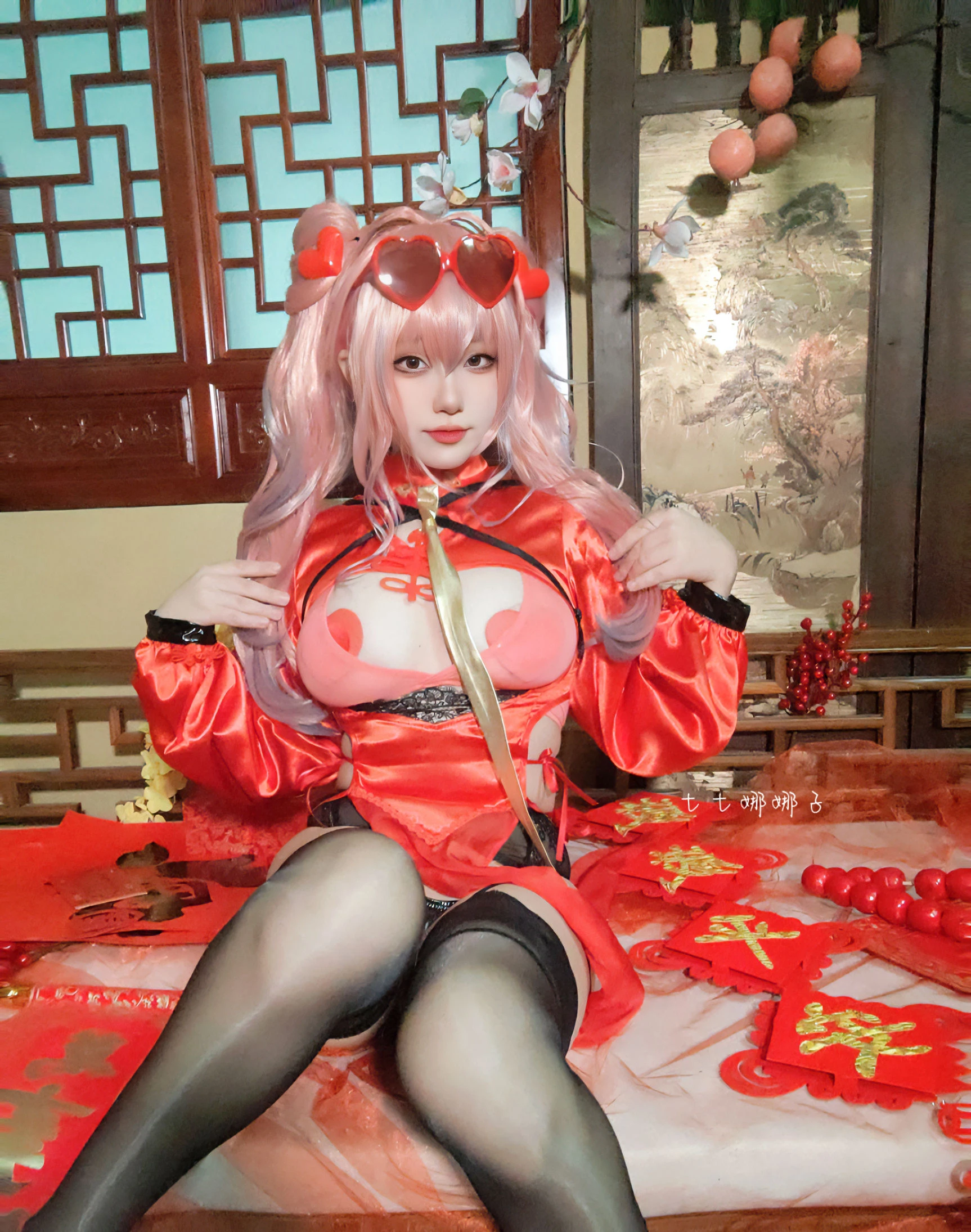 溫柔時刻嫩模攝影棚寫真 – 櫻花季火辣風採再現典藏 - 16