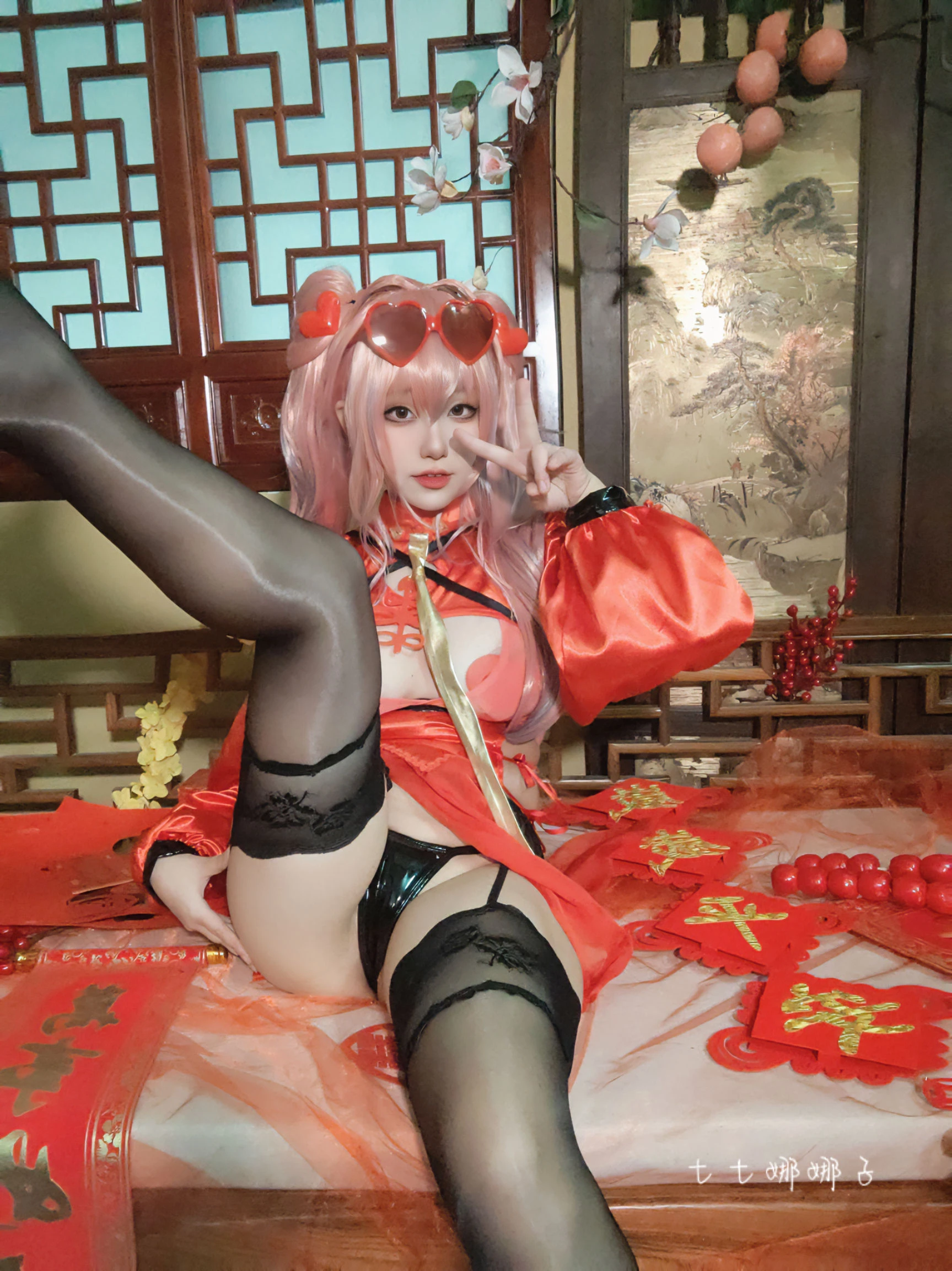 溫柔時刻嫩模攝影棚寫真 – 櫻花季火辣風採再現典藏 - 21