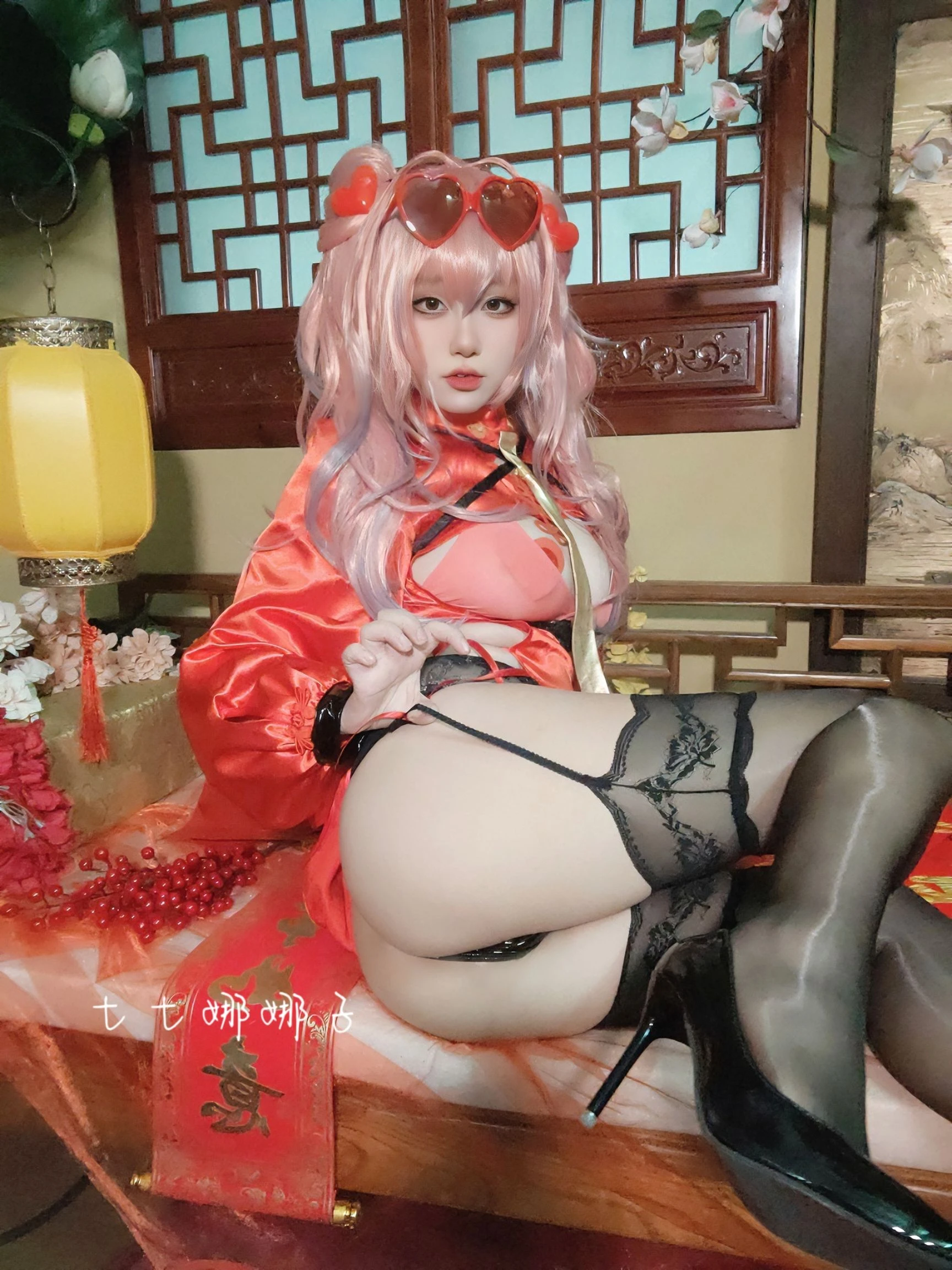 溫柔時刻嫩模攝影棚寫真 – 櫻花季火辣風採再現典藏 - 59