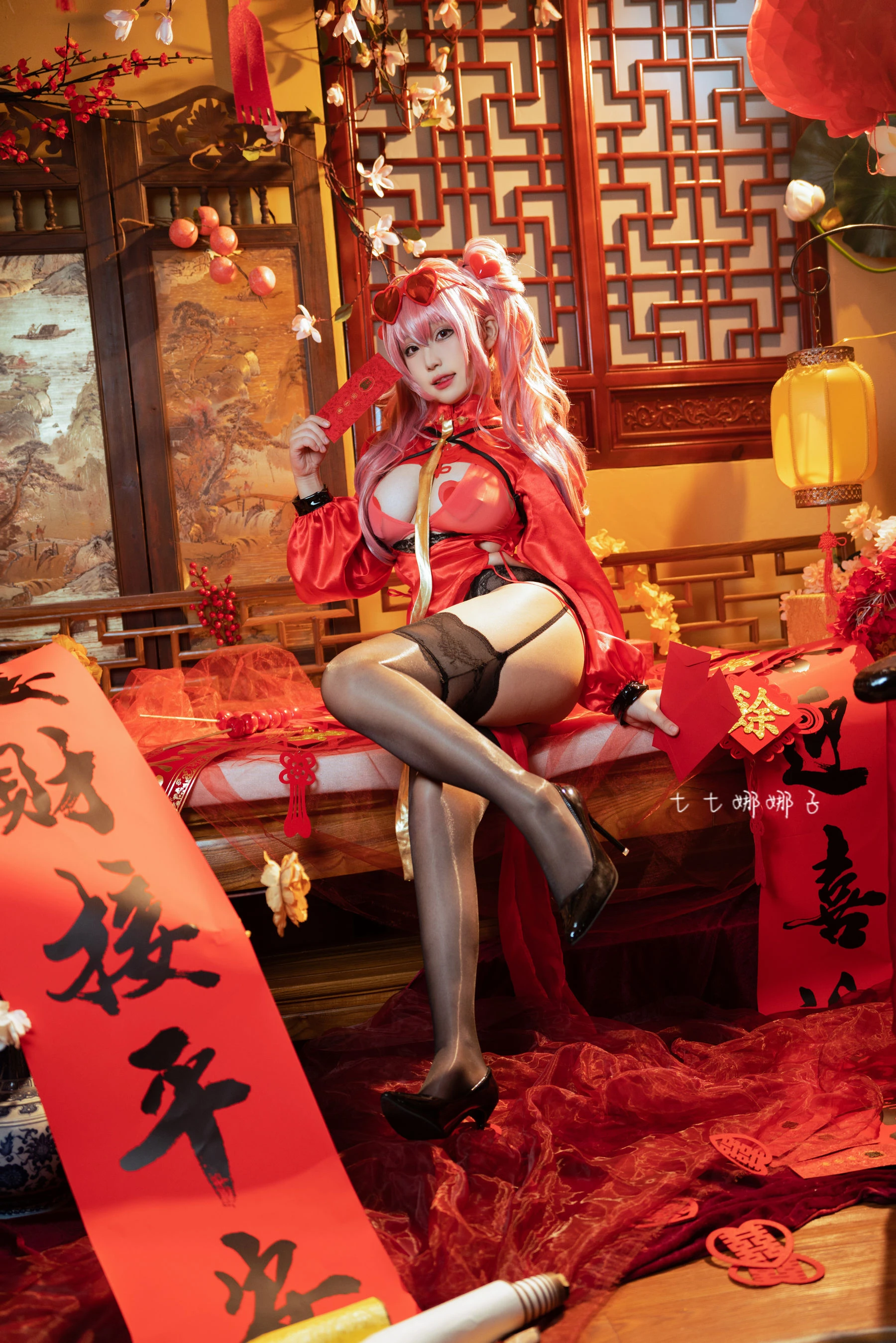 溫柔時刻嫩模攝影棚寫真 – 櫻花季火辣風採再現典藏 - 63