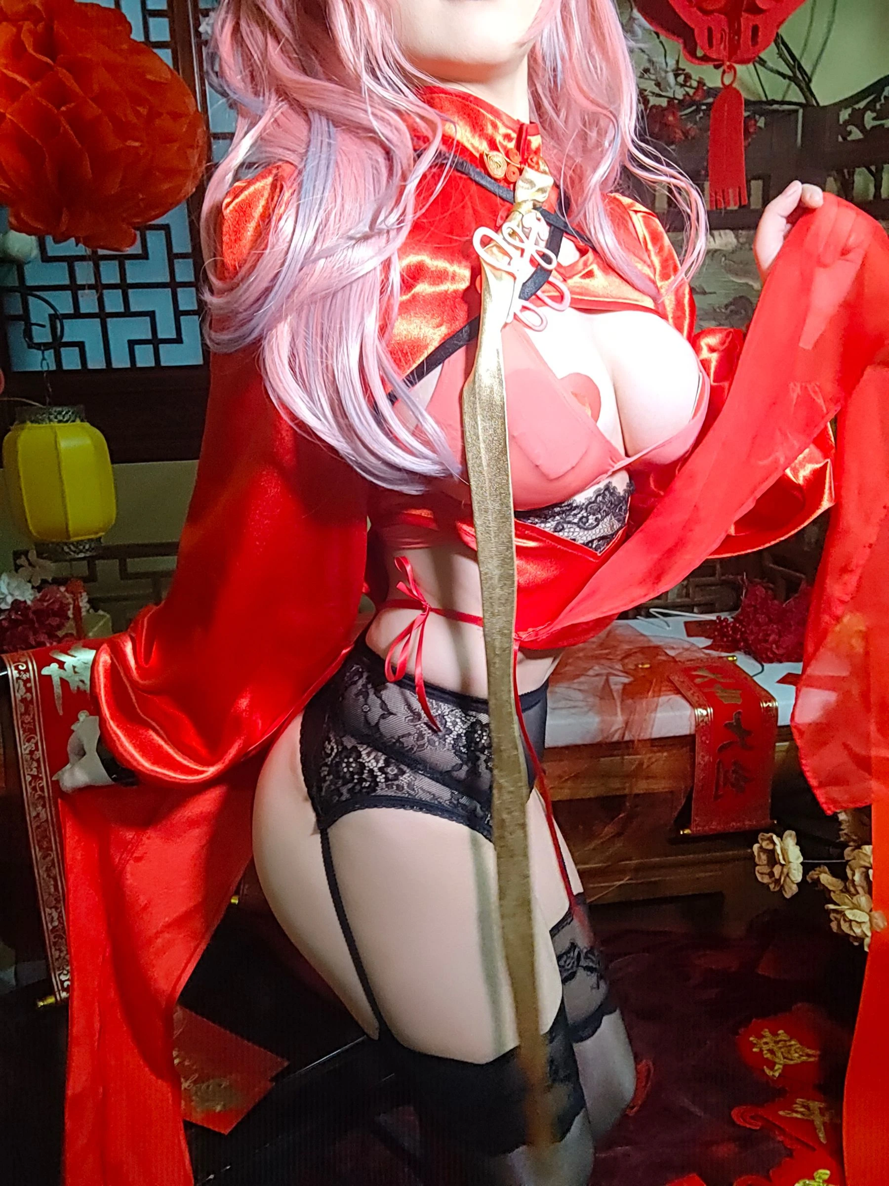 溫柔時刻嫩模攝影棚寫真 – 櫻花季火辣風採再現典藏 - 74
