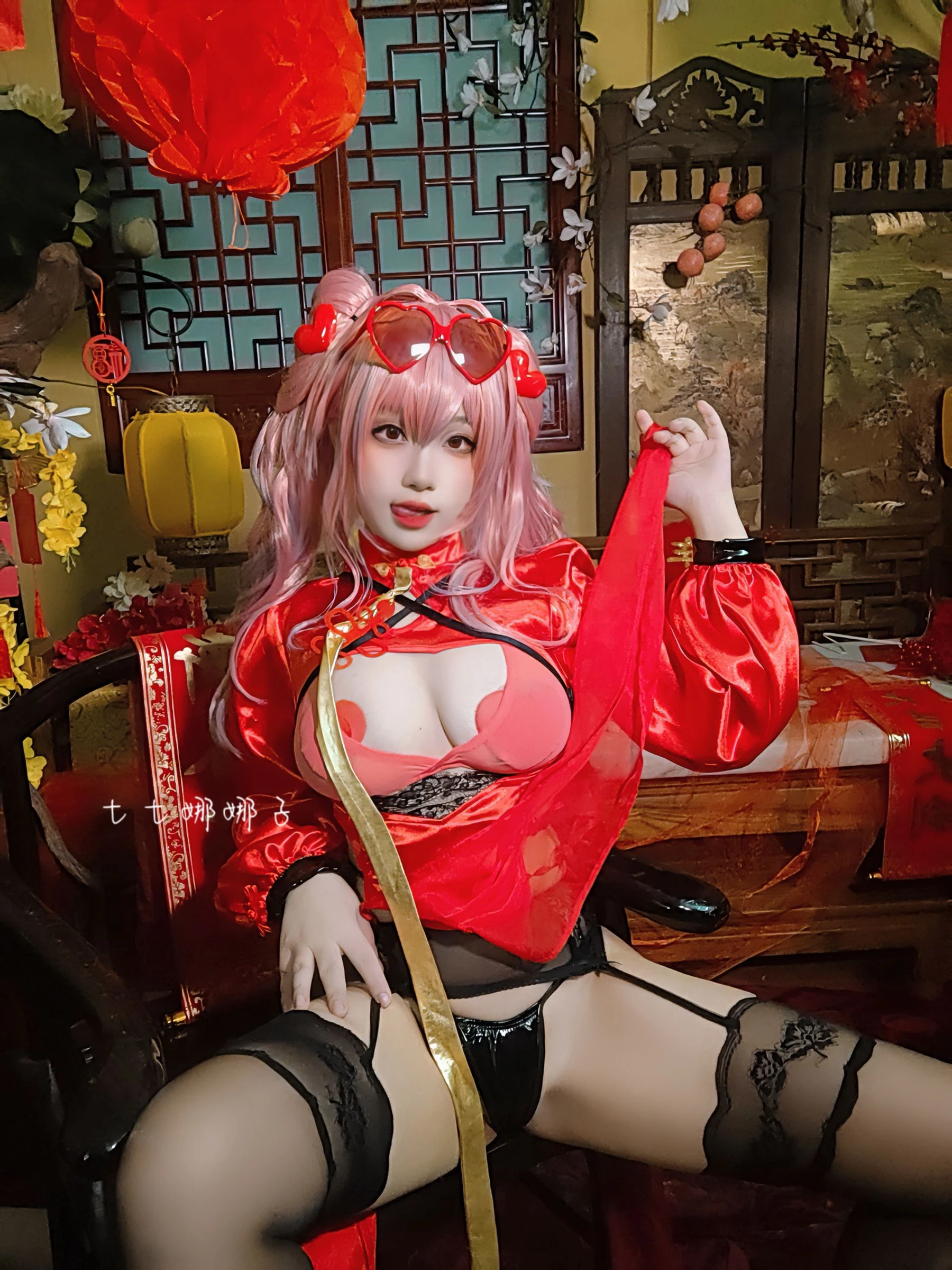 溫柔時刻嫩模攝影棚寫真 – 櫻花季火辣風採再現典藏 - 76
