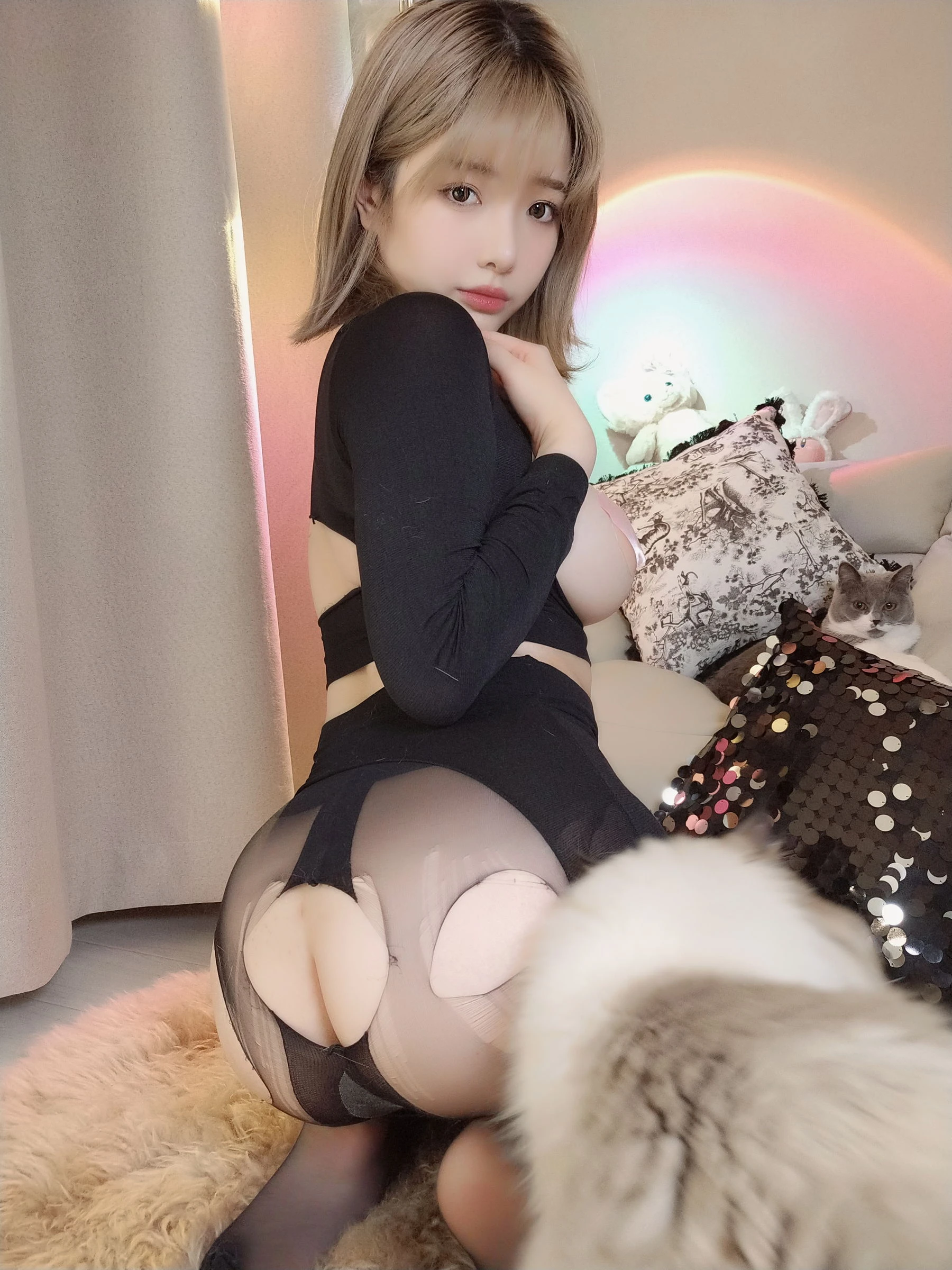 主播性感室內寫真 – 雨季俏皮風格展現獨家 - 25