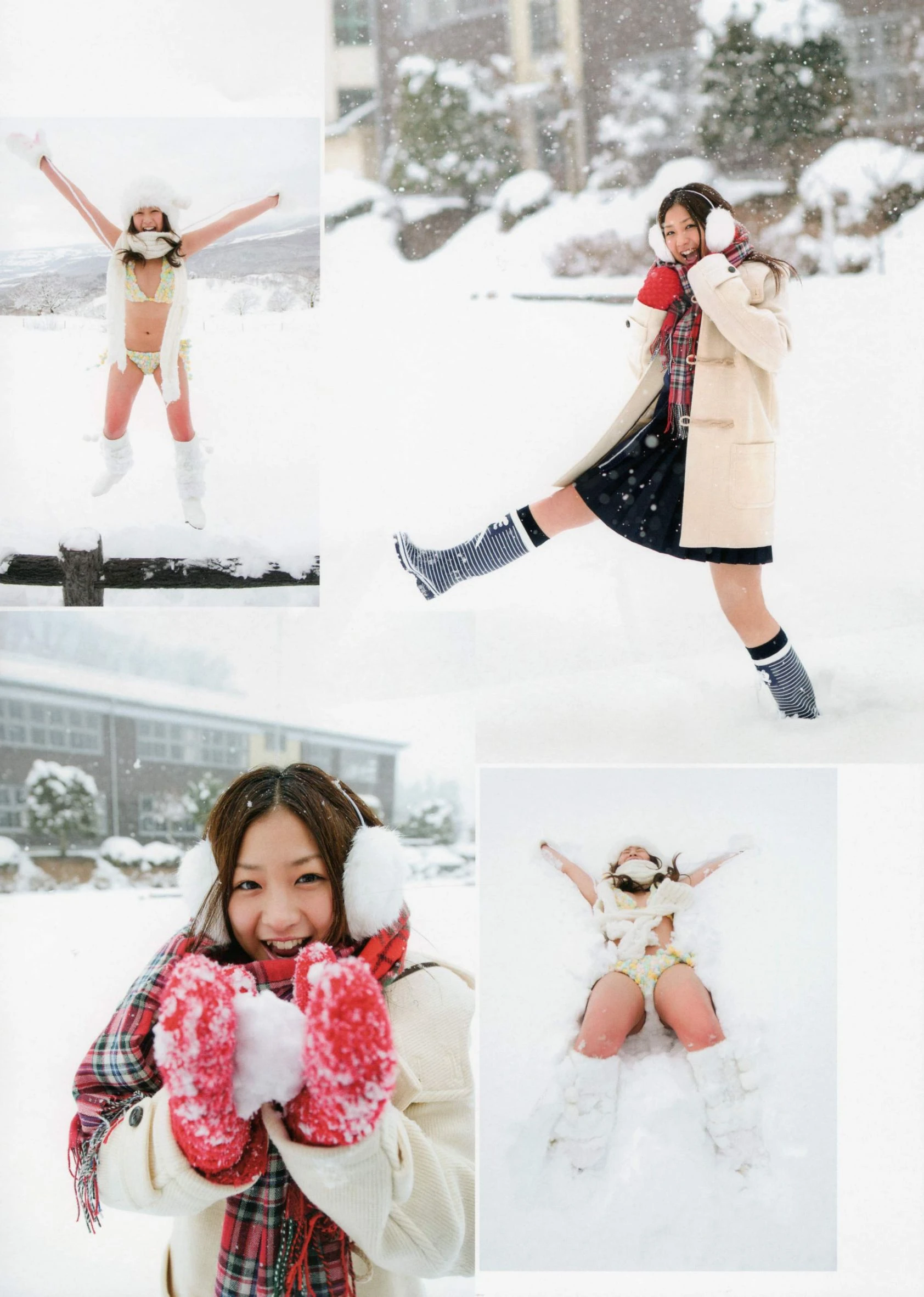 空姐甜美攝影棚寫真 – 雪景浪漫風格展現珍藏 - 40