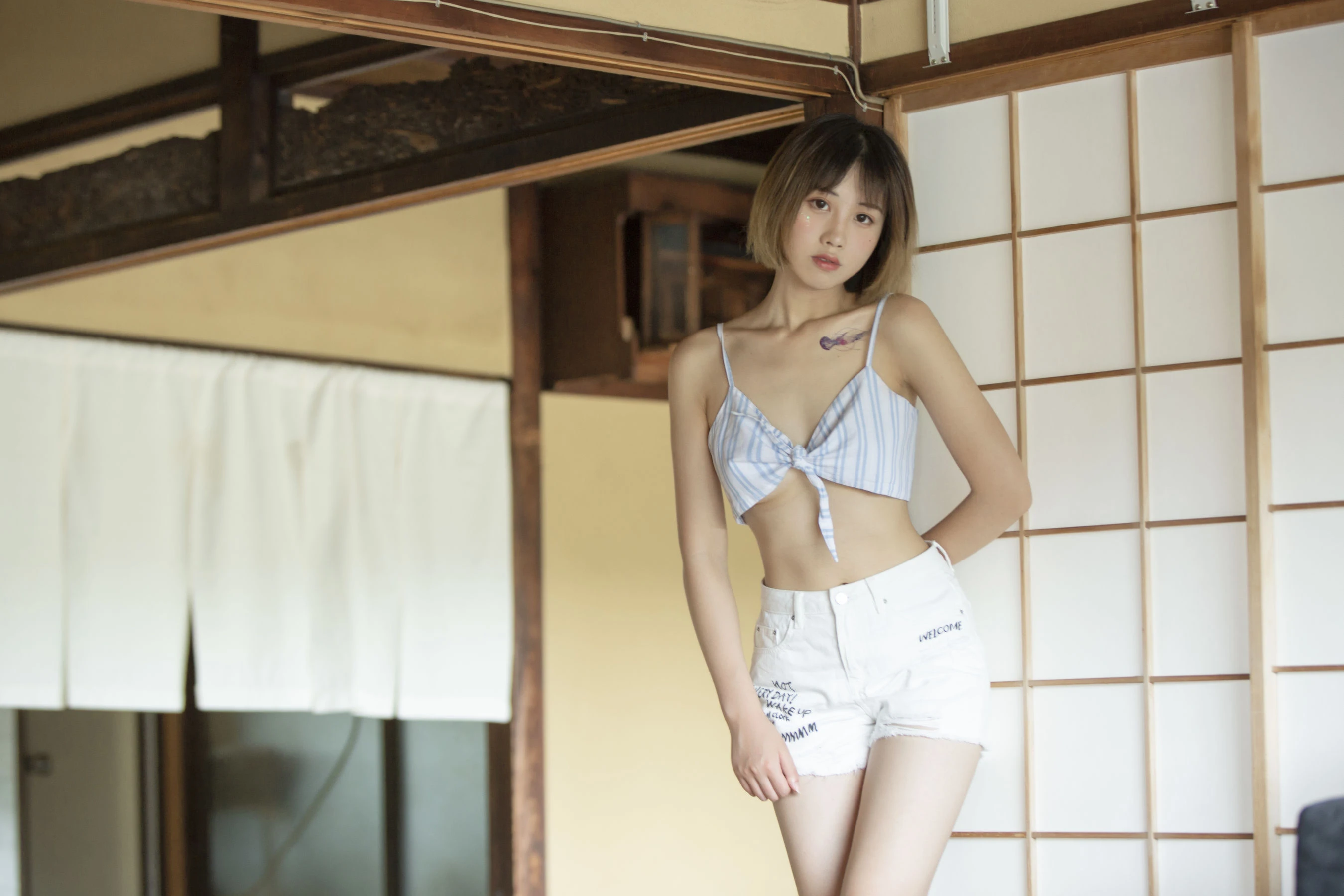 溫柔時刻嫩模自然光寫真 – 夏日活潑風採再現典藏 - 39