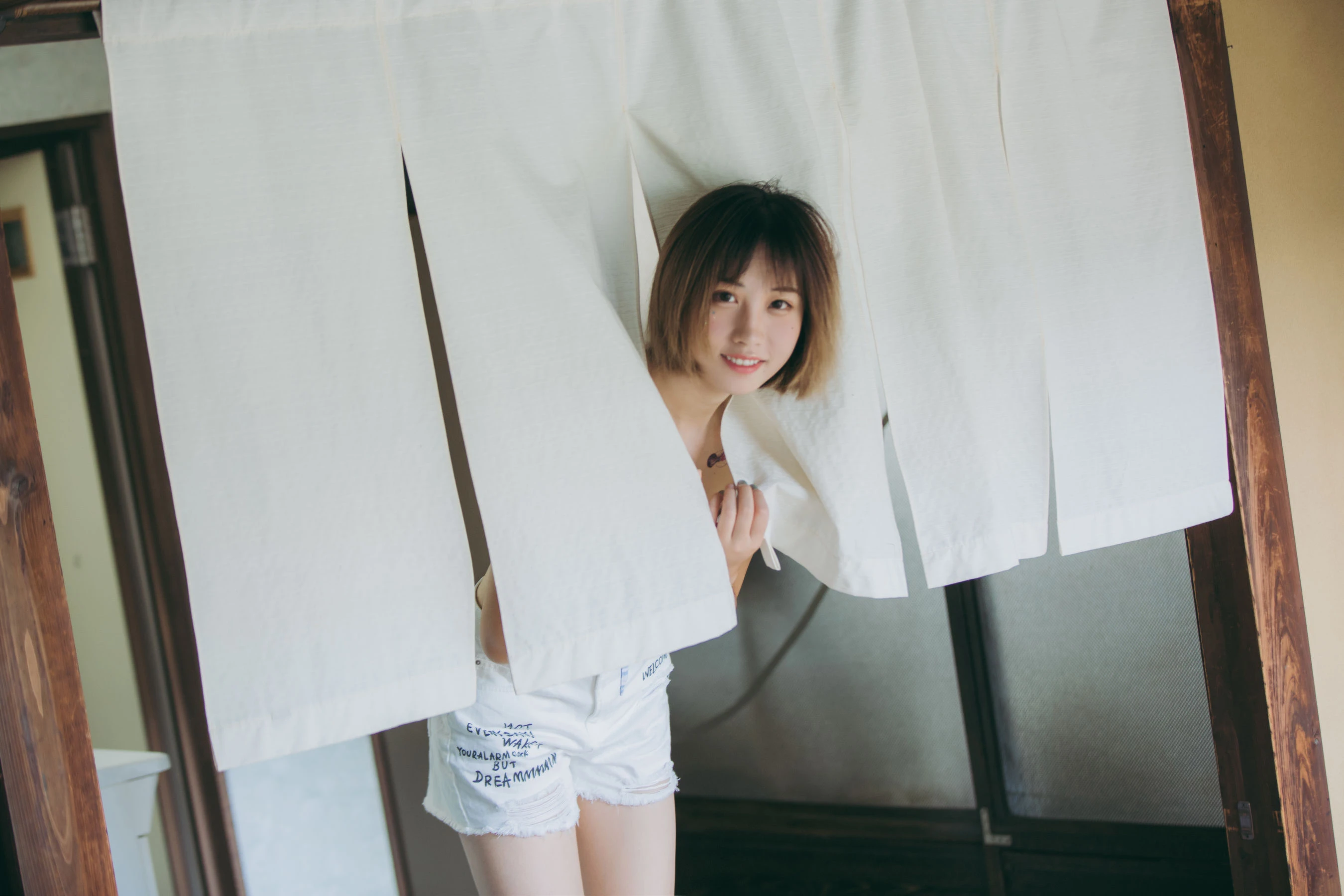 溫柔時刻嫩模自然光寫真 – 夏日活潑風採再現典藏 - 44