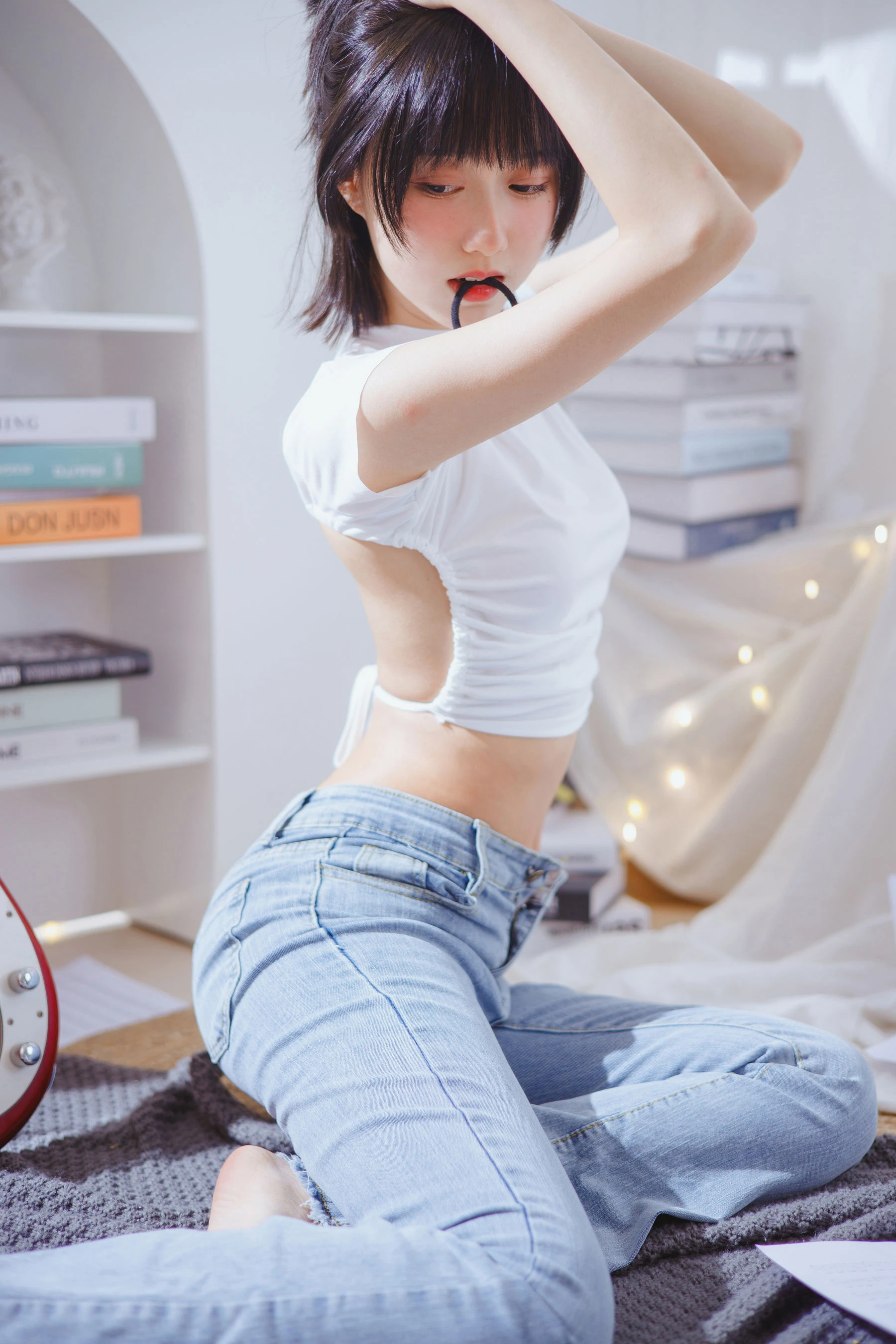 靜謐時刻嫩模私房寫真 – 春季知性風採再現典藏 - 20