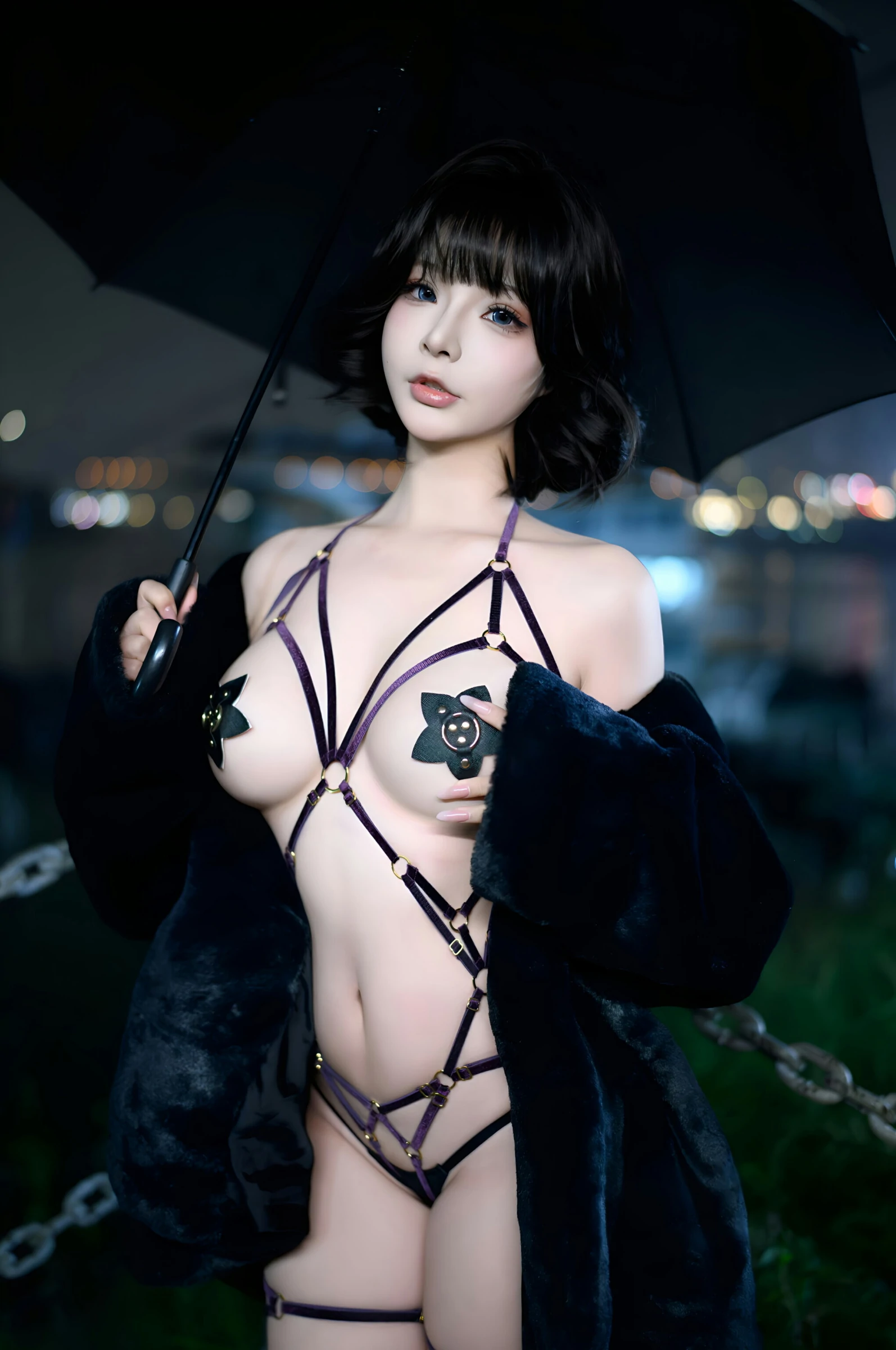 台北清晨車模美照 – 知性魅力夜景實錄典藏 - 10