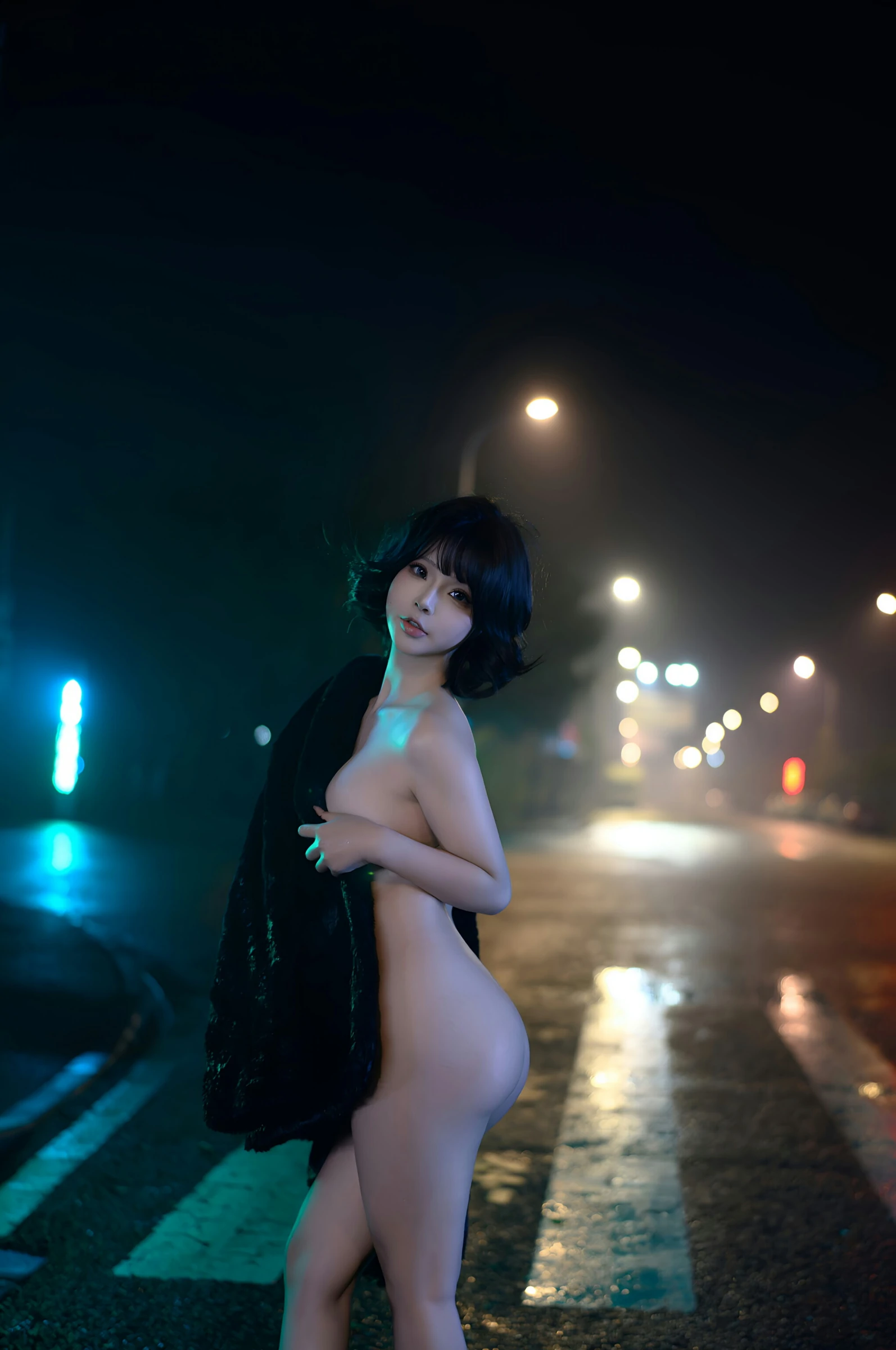 台北清晨車模美照 – 知性魅力夜景實錄典藏 - 104